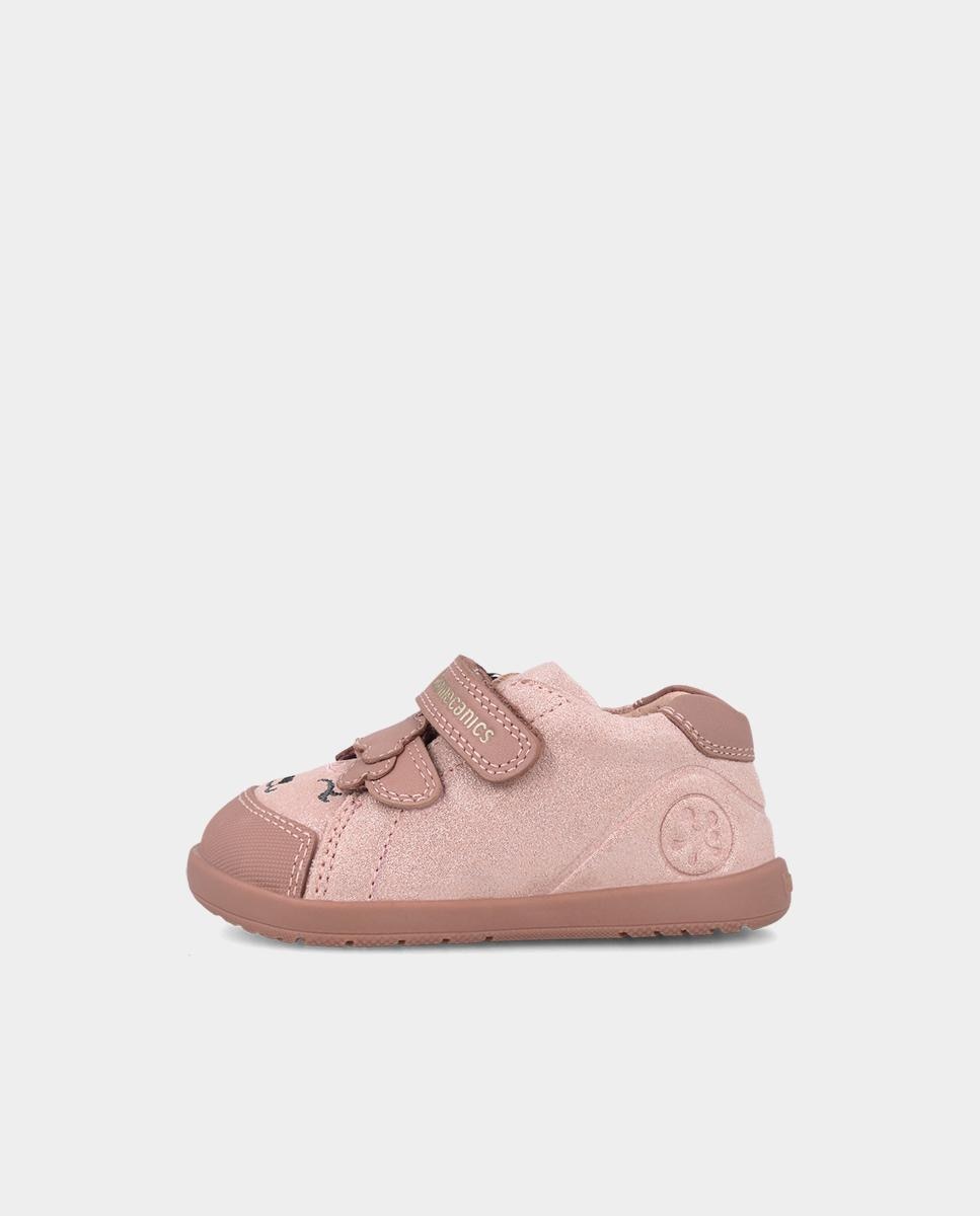 Zapatillas barefoot de bebé niña para primeros pasos y original diseño - Biomecanics - Rosa claro Rosa claro-5