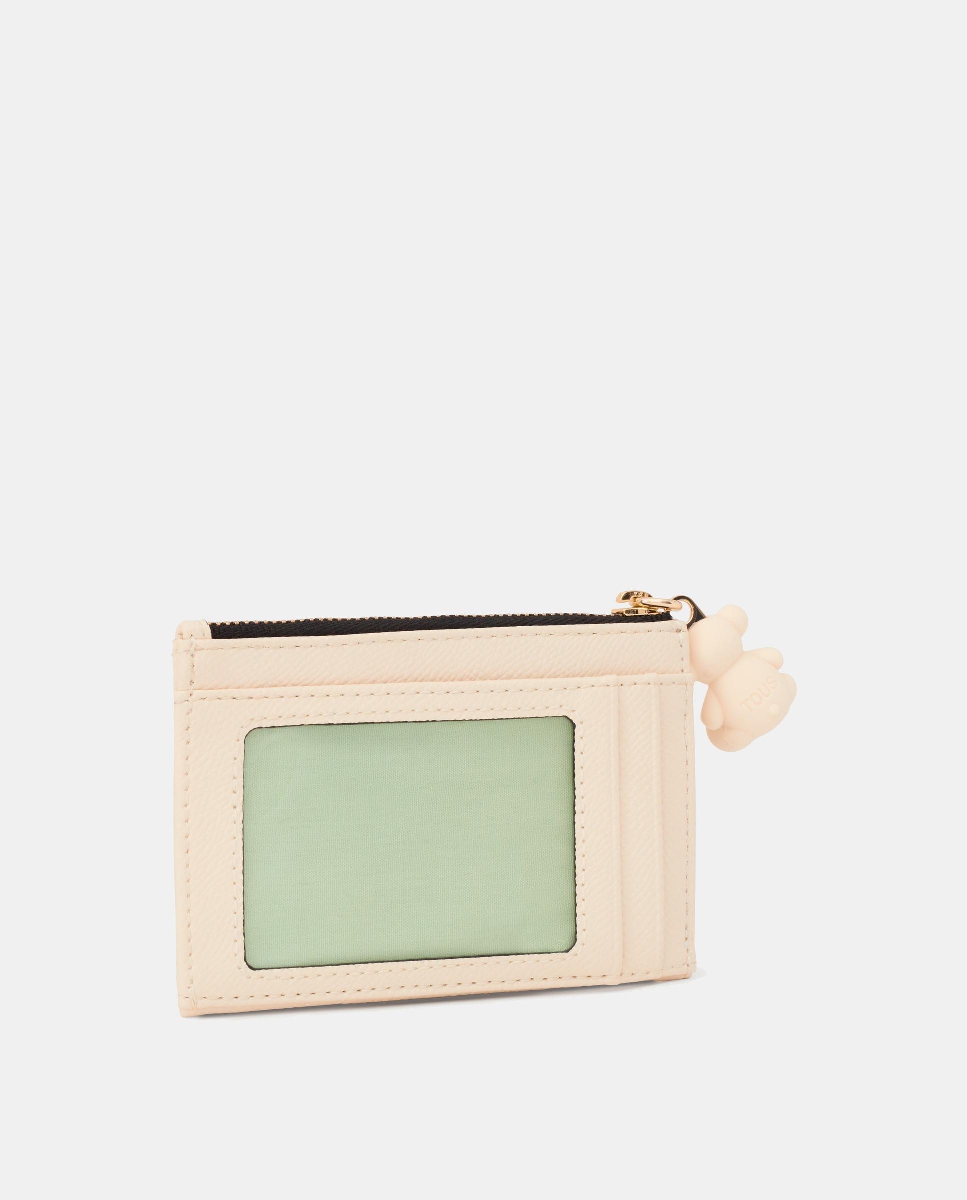 Monedero en negro con cremallera - Tous - Beige Beige-4