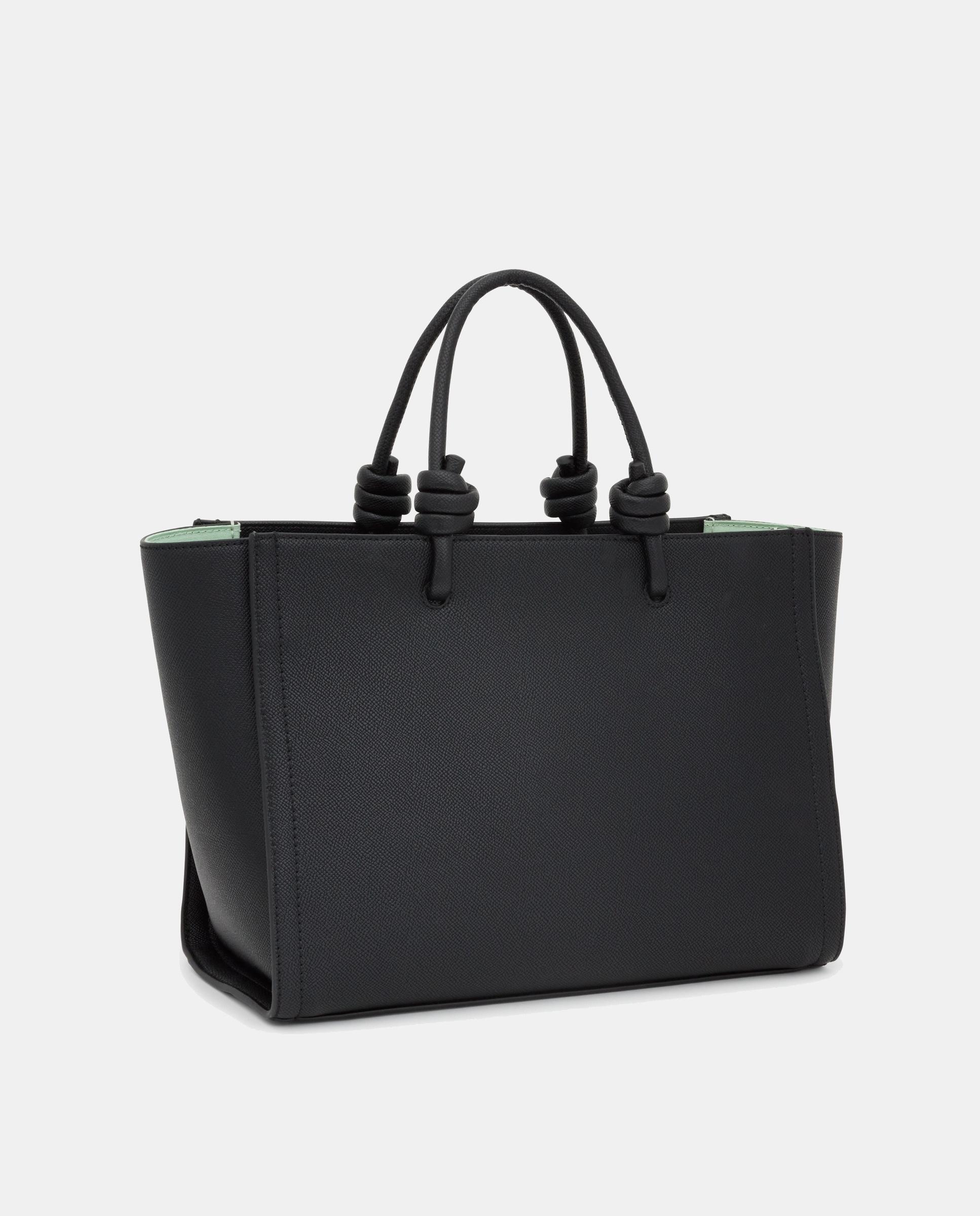 Imagen 4 de Shopper mediano Amaya La Rue con detalle de la marca - Tous - Negro Negro