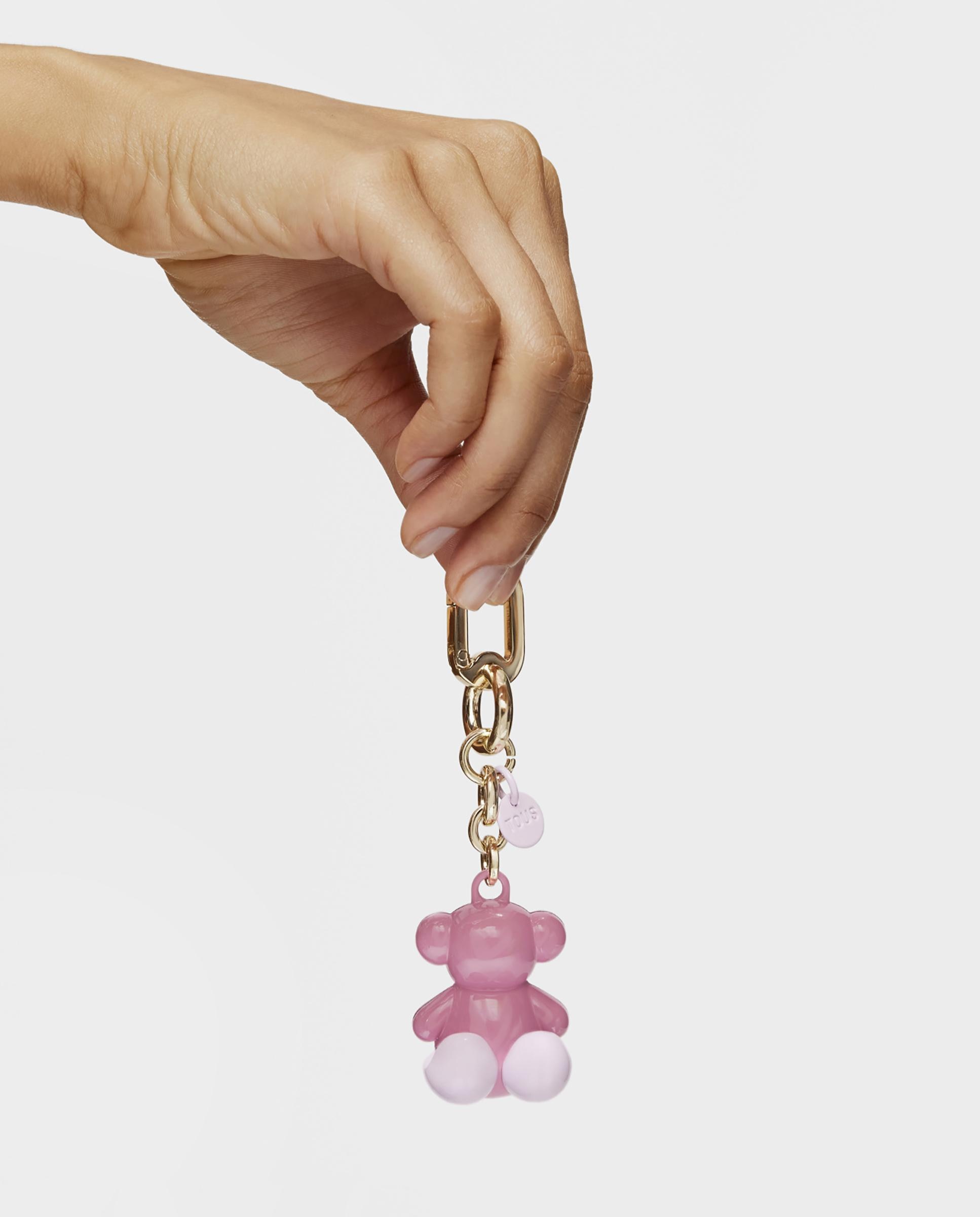 Llavero de metal con relieve. - Tous - Rosa claro Rosa claro-3