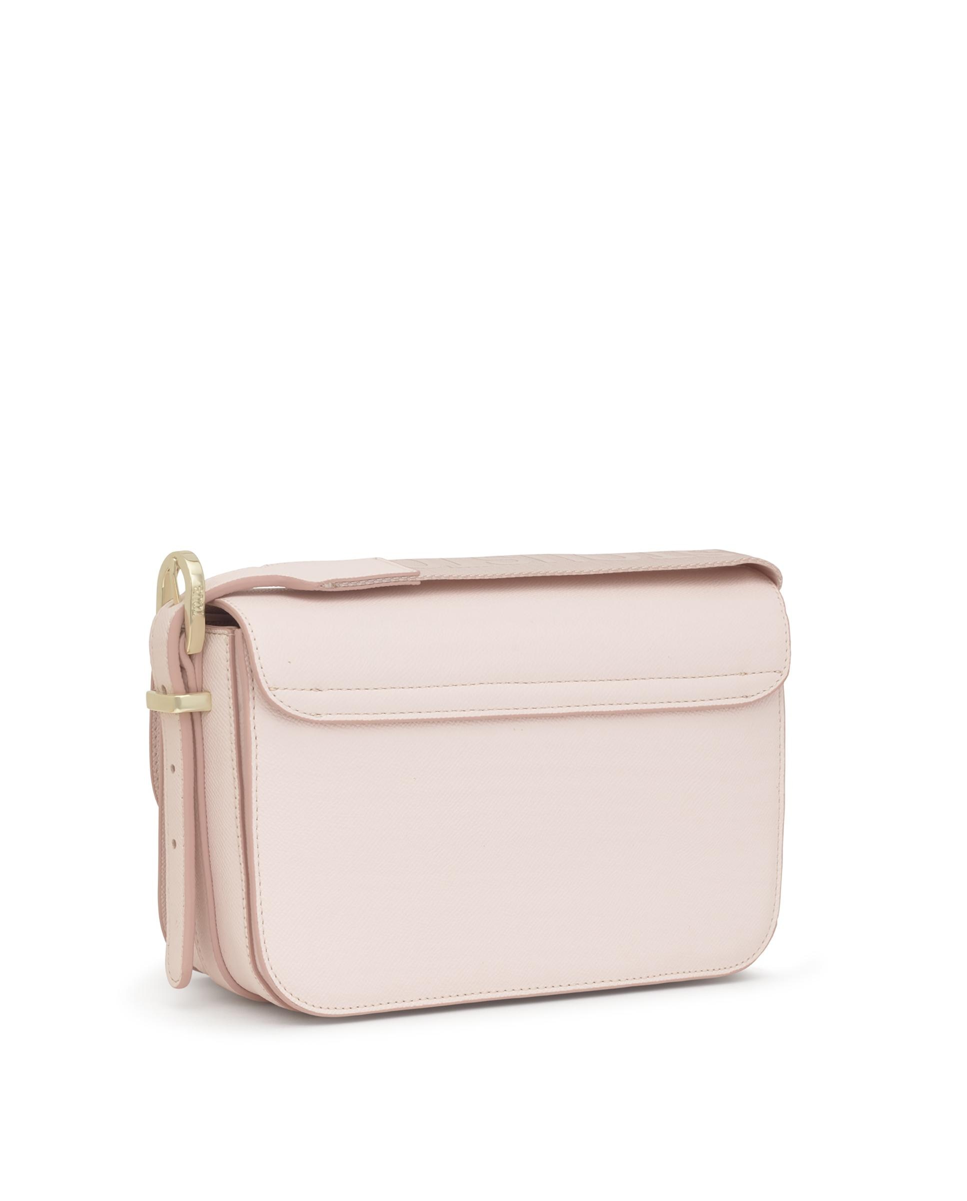 Bolso bandolera mediano con cierre de botón imantado y solapa. - Tous - Rosa claro Rosa claro-2
