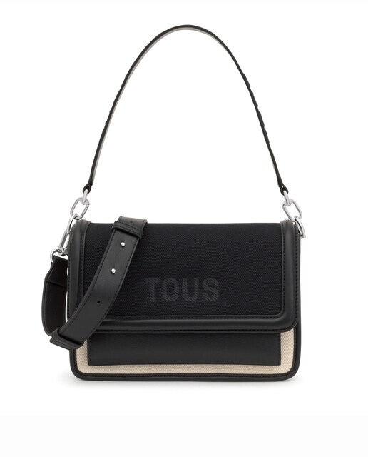 Imagen 0 de Bolso de hombro Audree Canvas mediano transformable