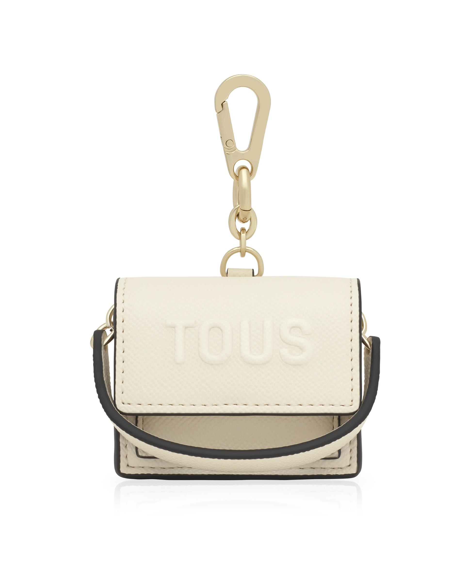 Llavero audree mini bandolera con asa - Tous - Beige Beige-1