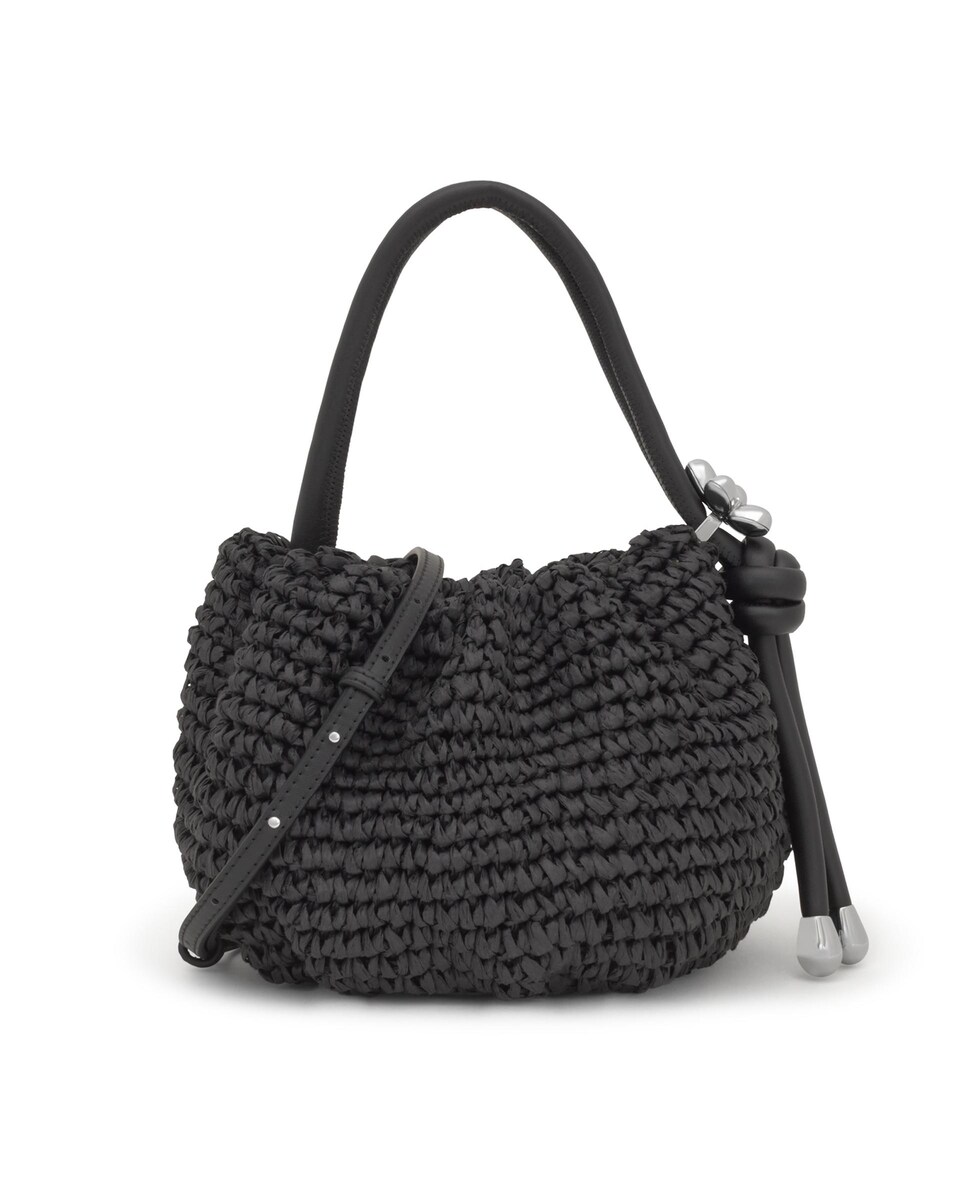 Rafia Bolsos De Mano Blanco Y Negro Bolso De Mano Dayisy De Rafia