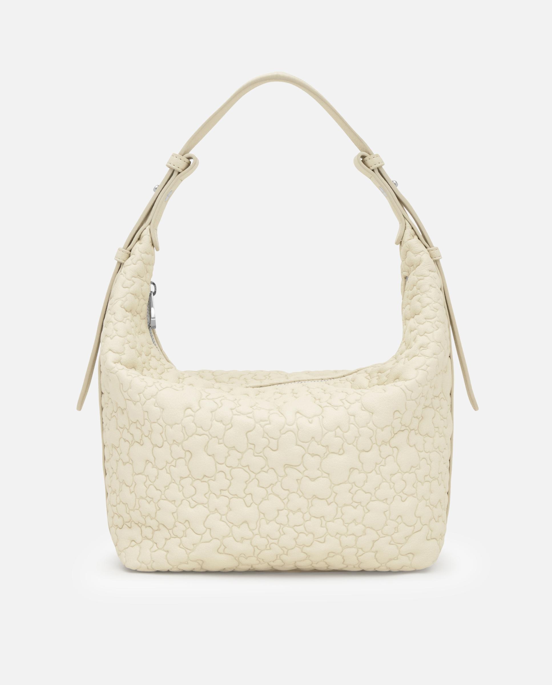 Imagen 0 de Bolso mediano con cierre de cremallera. Beige
