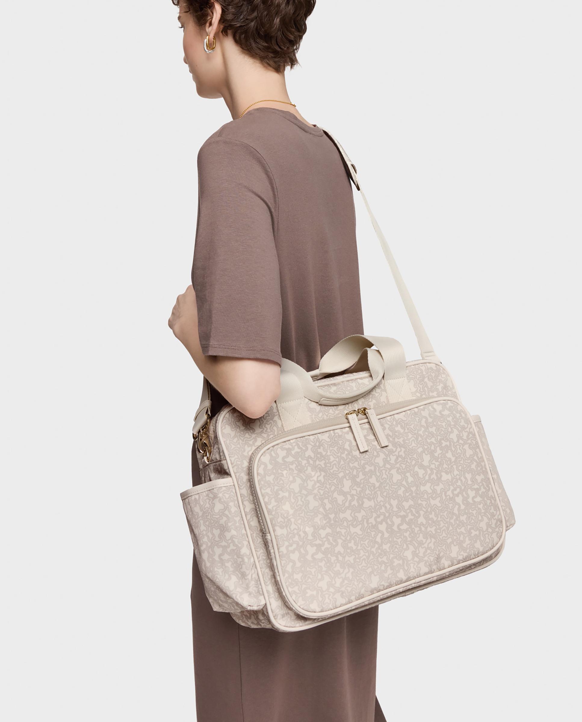Bolso de hombro de mujer kaos mini lines soft multiposición estampado - Tous - Beige Beige-3