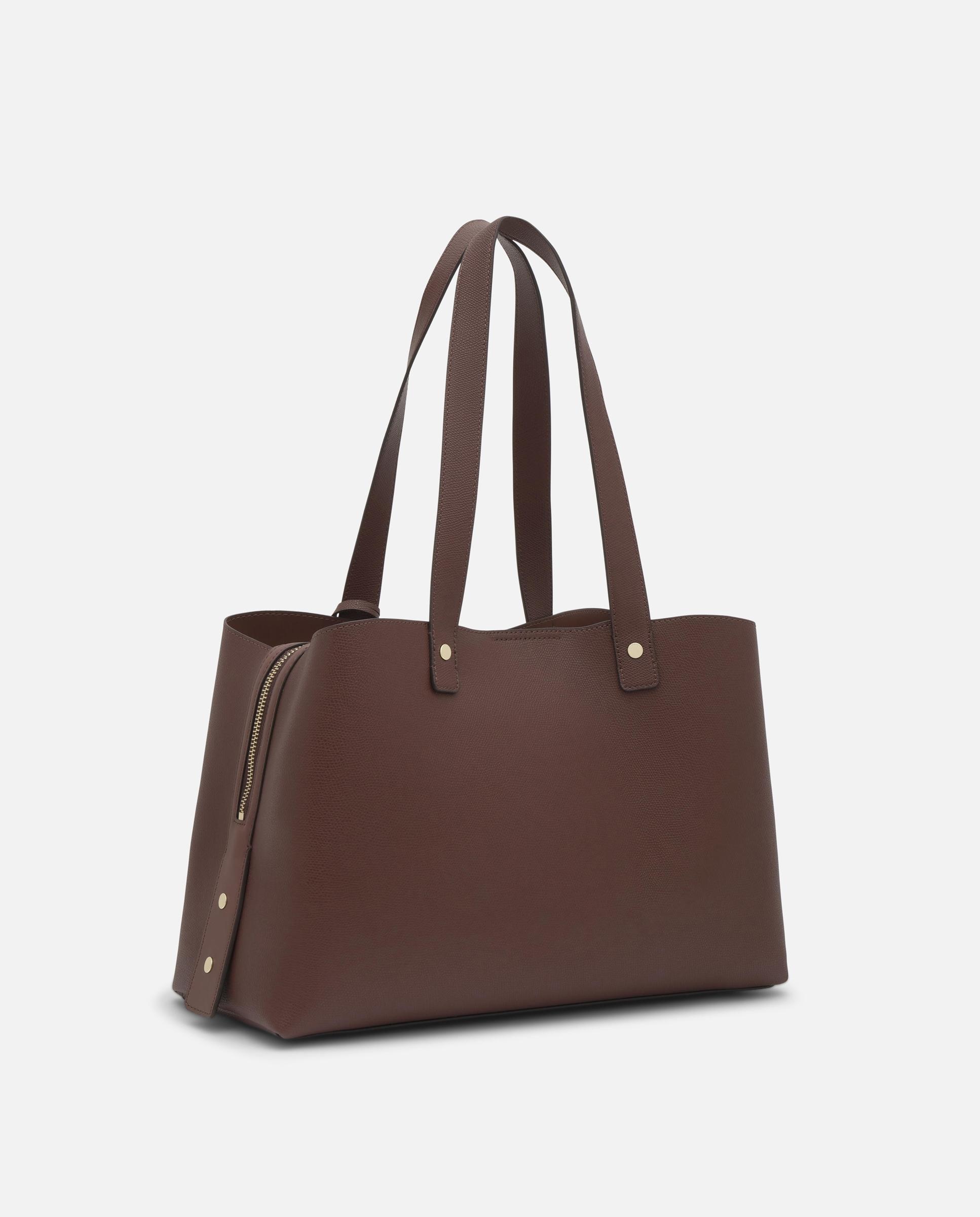 Bolso de hombro de mujer the citybow mediano - Tous - Beige Marrón oscuro-6