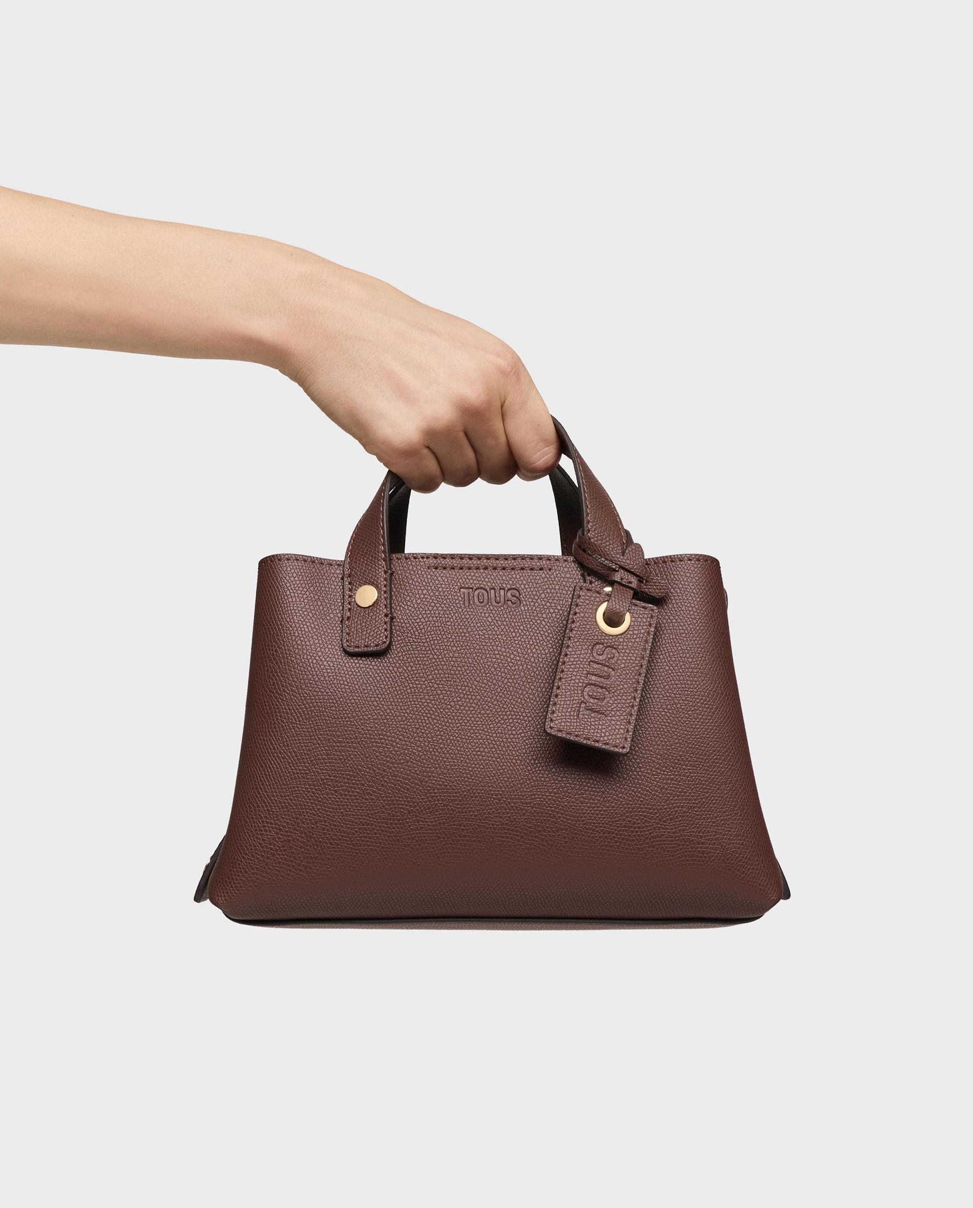 Bolso con cierre magnético. - Tous - Marrón oscuro Marrón oscuro-5