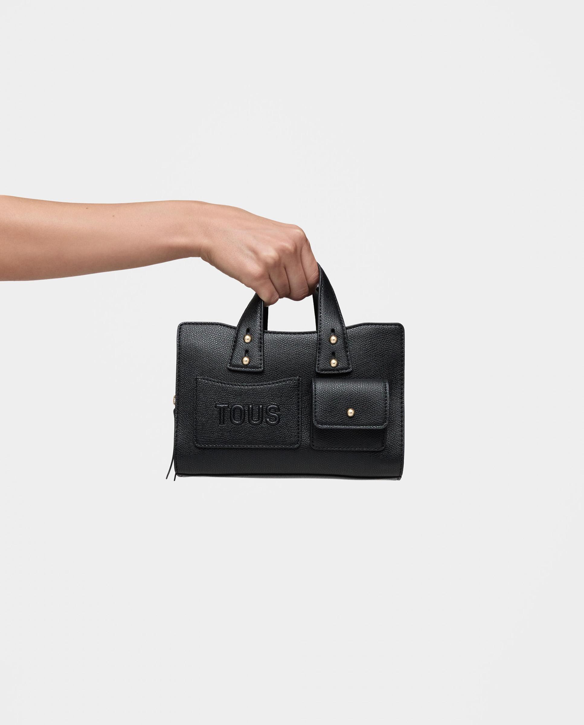 Bolso de mano tous back to basics pequeño transformable - Negro Negro-4