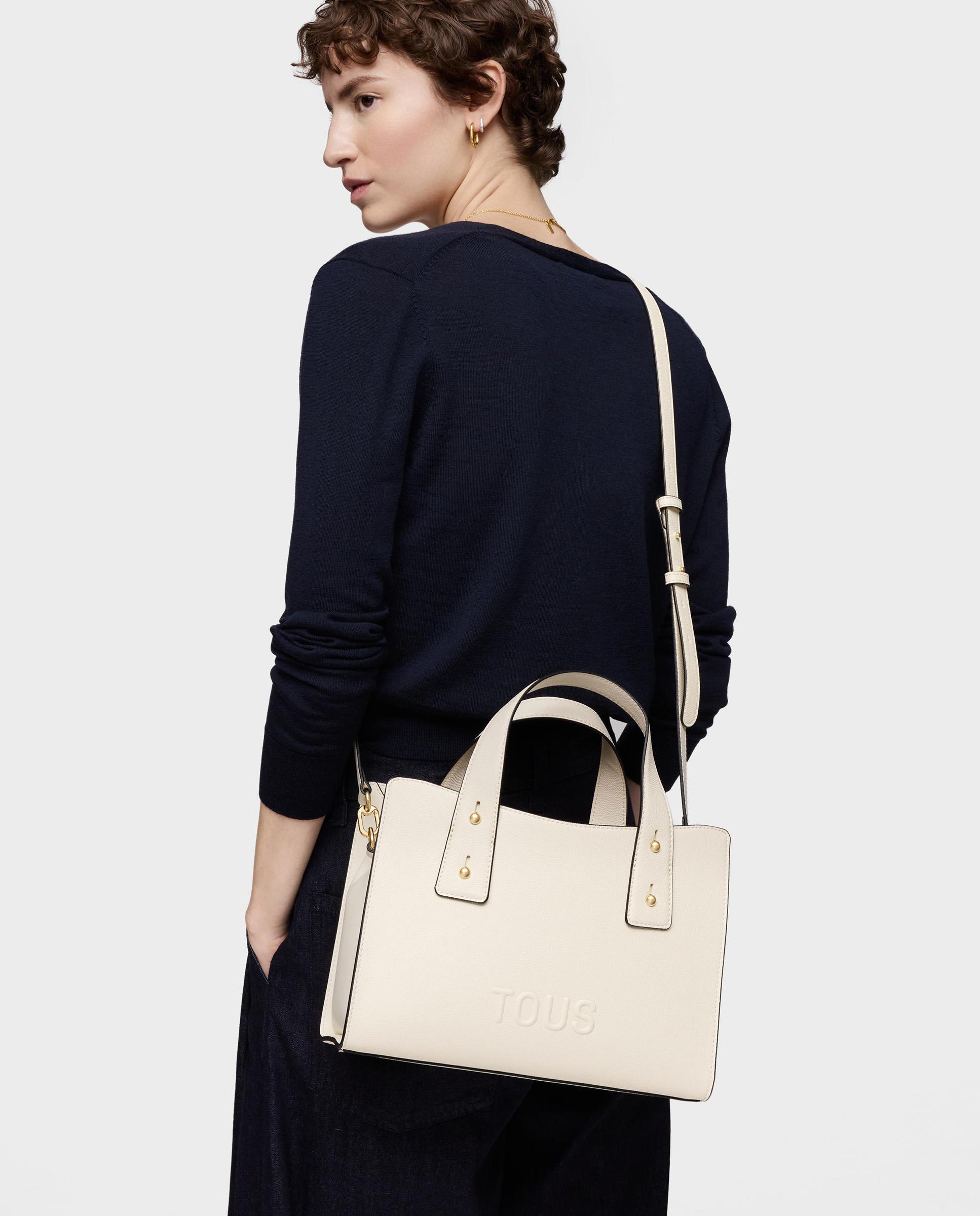Bolso de mano de mujer city mediano tous back to basics - Beige Beige-2