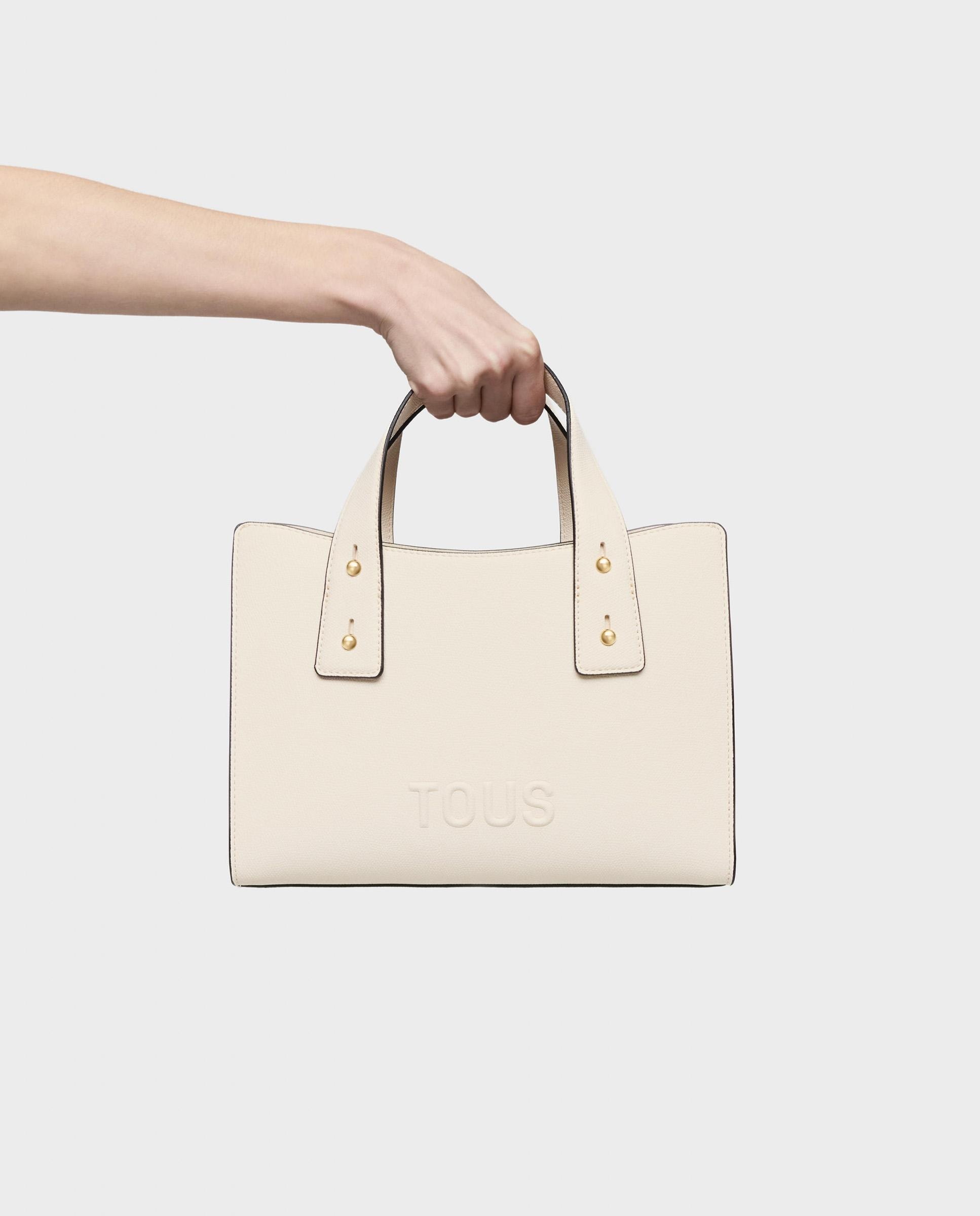 Bolso de mano de mujer city mediano tous back to basics - Beige Beige-4