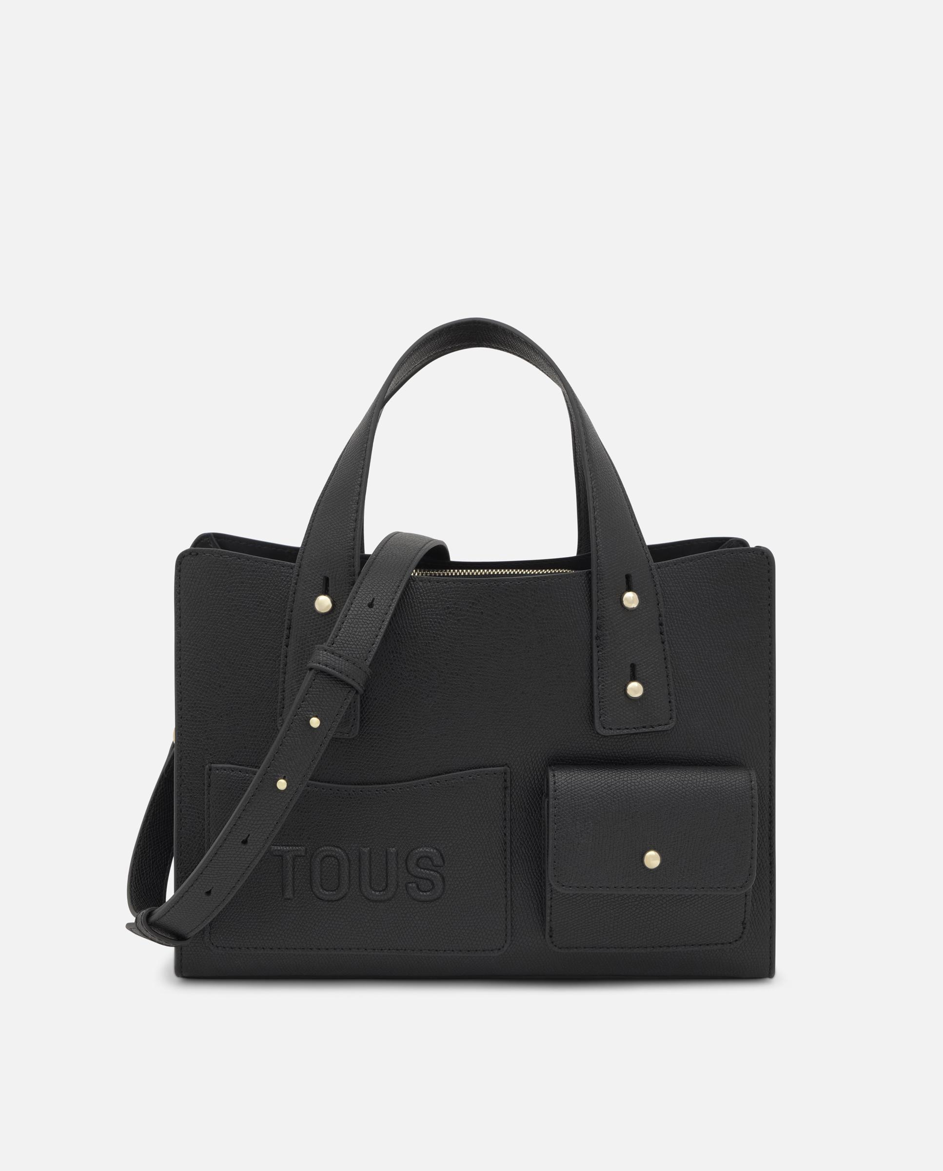 Bolso de mano de mujer city mediano tous back to basics - Negro Negro-1