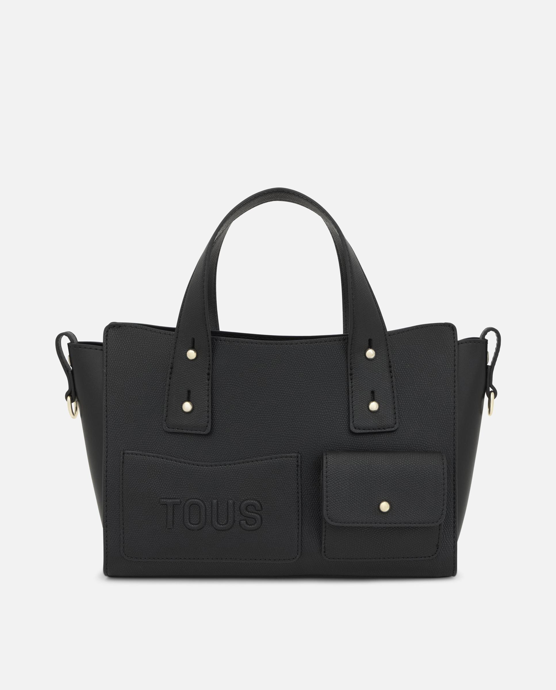 Bolso de mano de mujer city mediano tous back to basics - Negro Negro-6