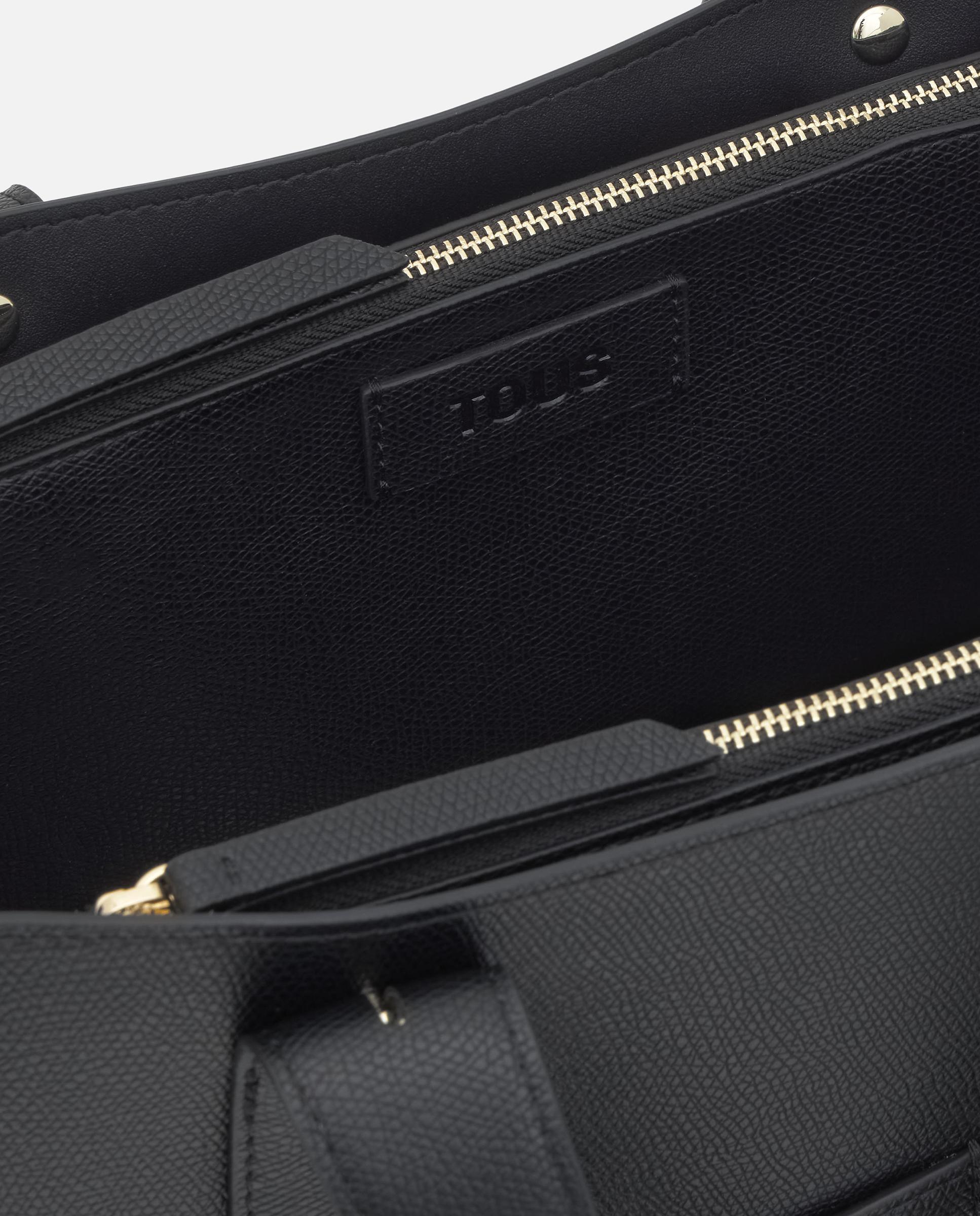 Bolso de mano de mujer city mediano tous back to basics - Negro Negro-7