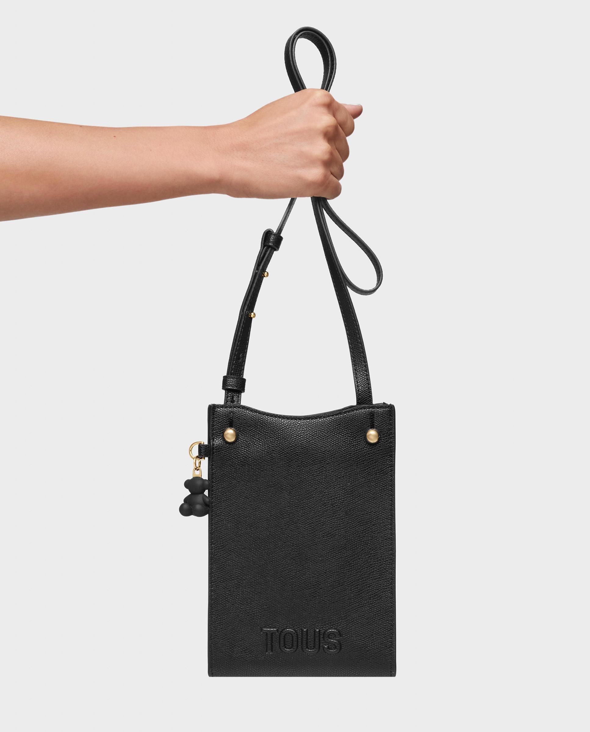 Bolso para móvil tous back to basics colgante ajustable - Negro Negro-4