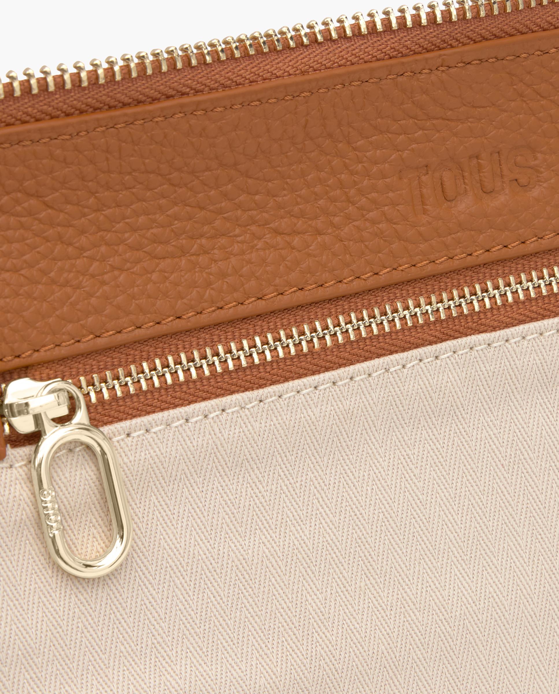 Bolso de hombro de mujer hold rectangular transformable - Tous - Camel Camel-6