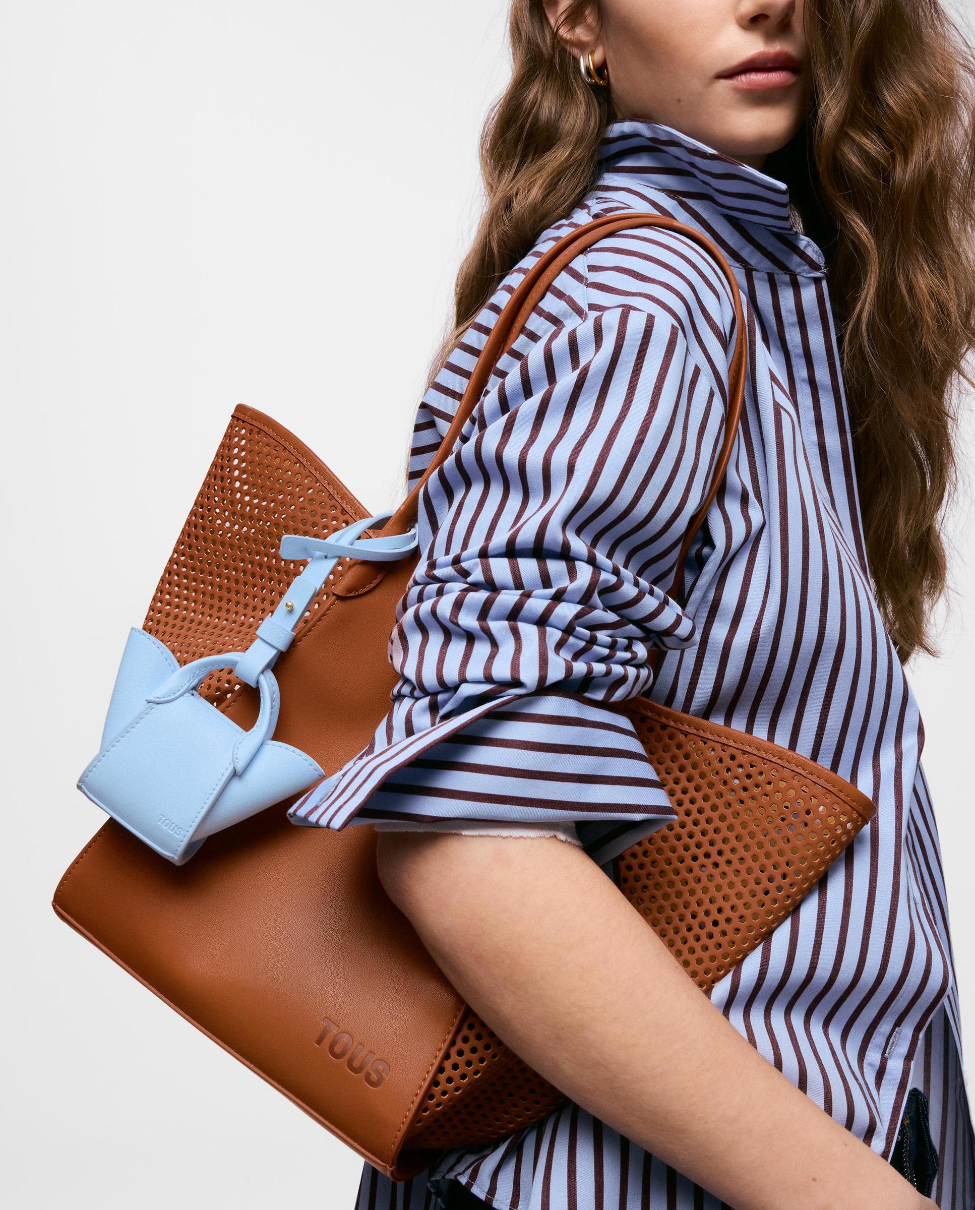 Capazo de mujer tous tulip cutout mediano - Camel Camel-4