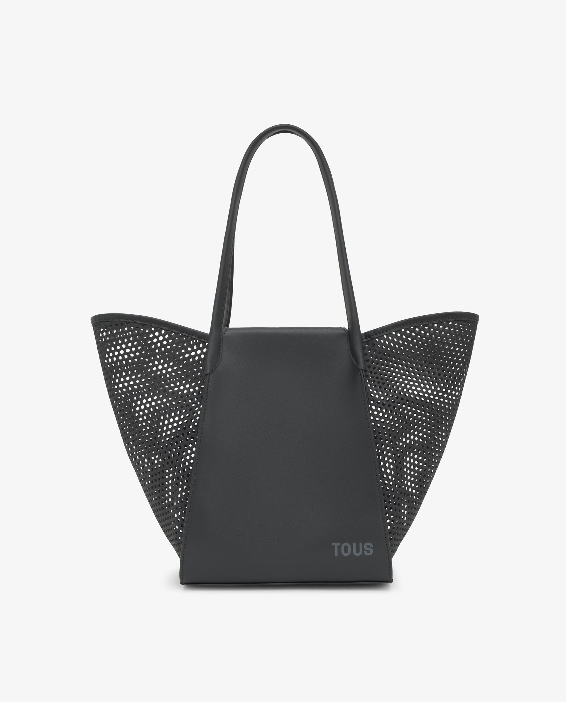 Imagen 0 de Capazo de mujer tous tulip cutout  mediano Negro