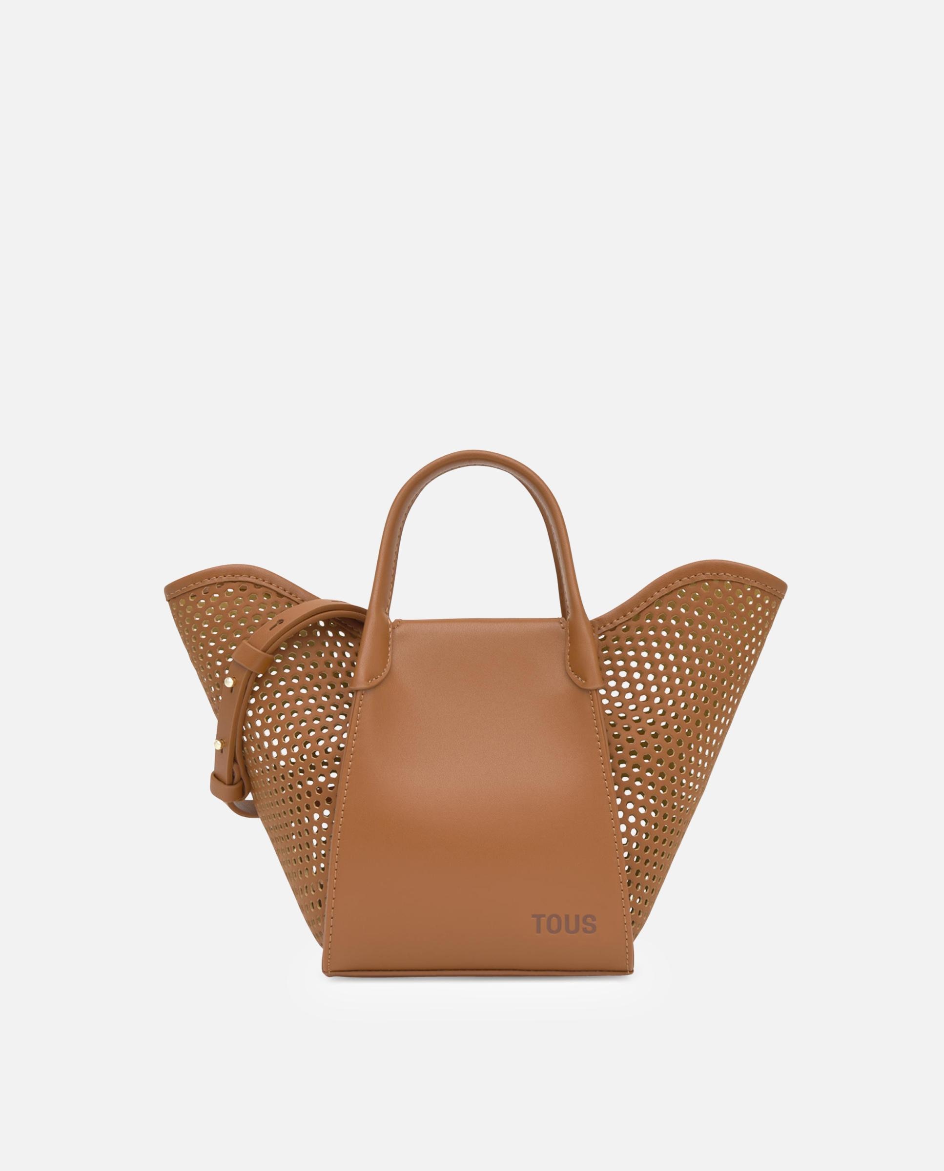 Bolso pequeño de mujer capazo tous tulip cutout - Camel Camel-1