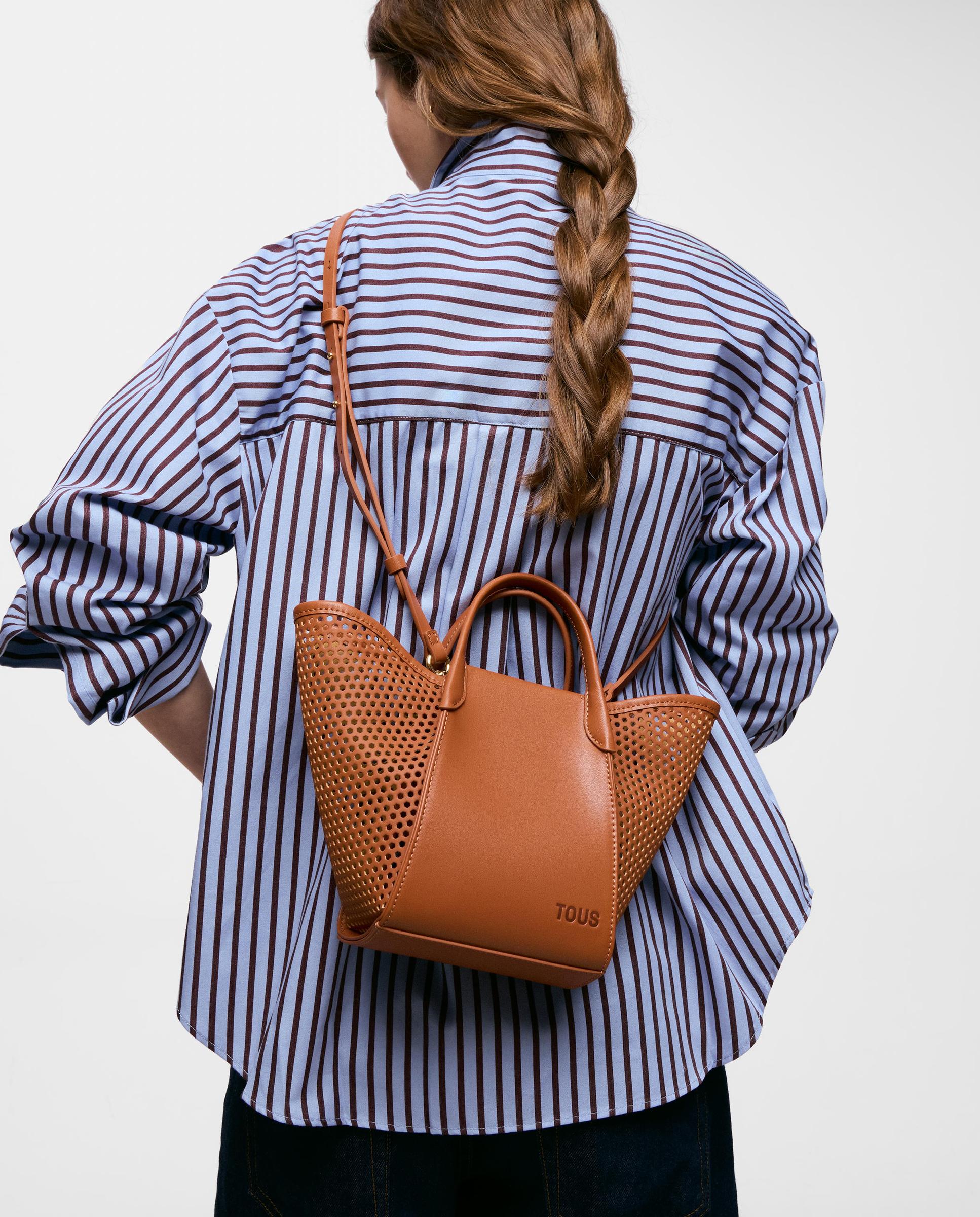 Bolso pequeño de mujer capazo tous tulip cutout - Camel Camel-4