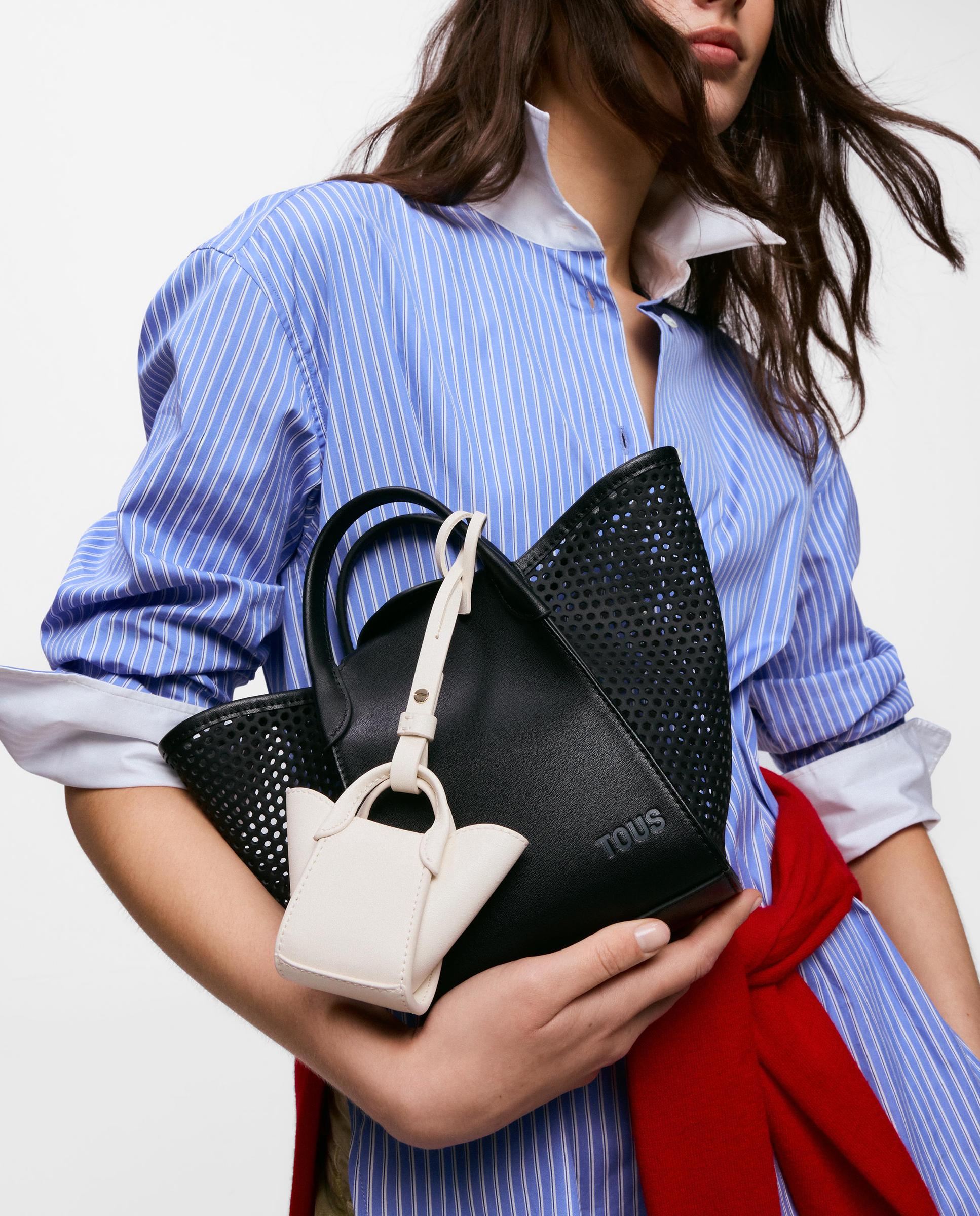 Bolso pequeño de mujer capazo tous tulip cutout - Negro Negro-2