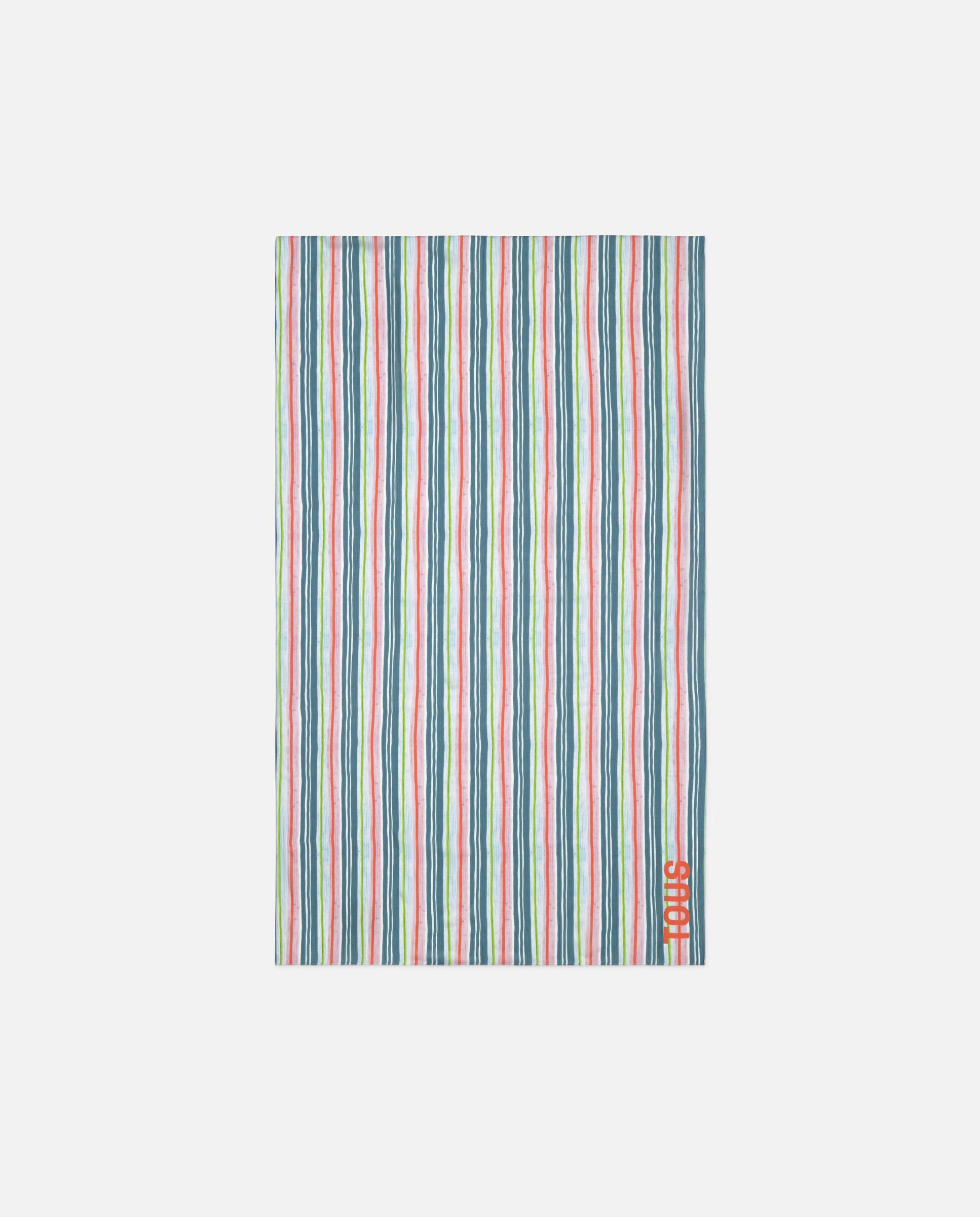 Pareo Tous Stripes - Azul océano / Turquesa Azul océano / Turquesa-1
