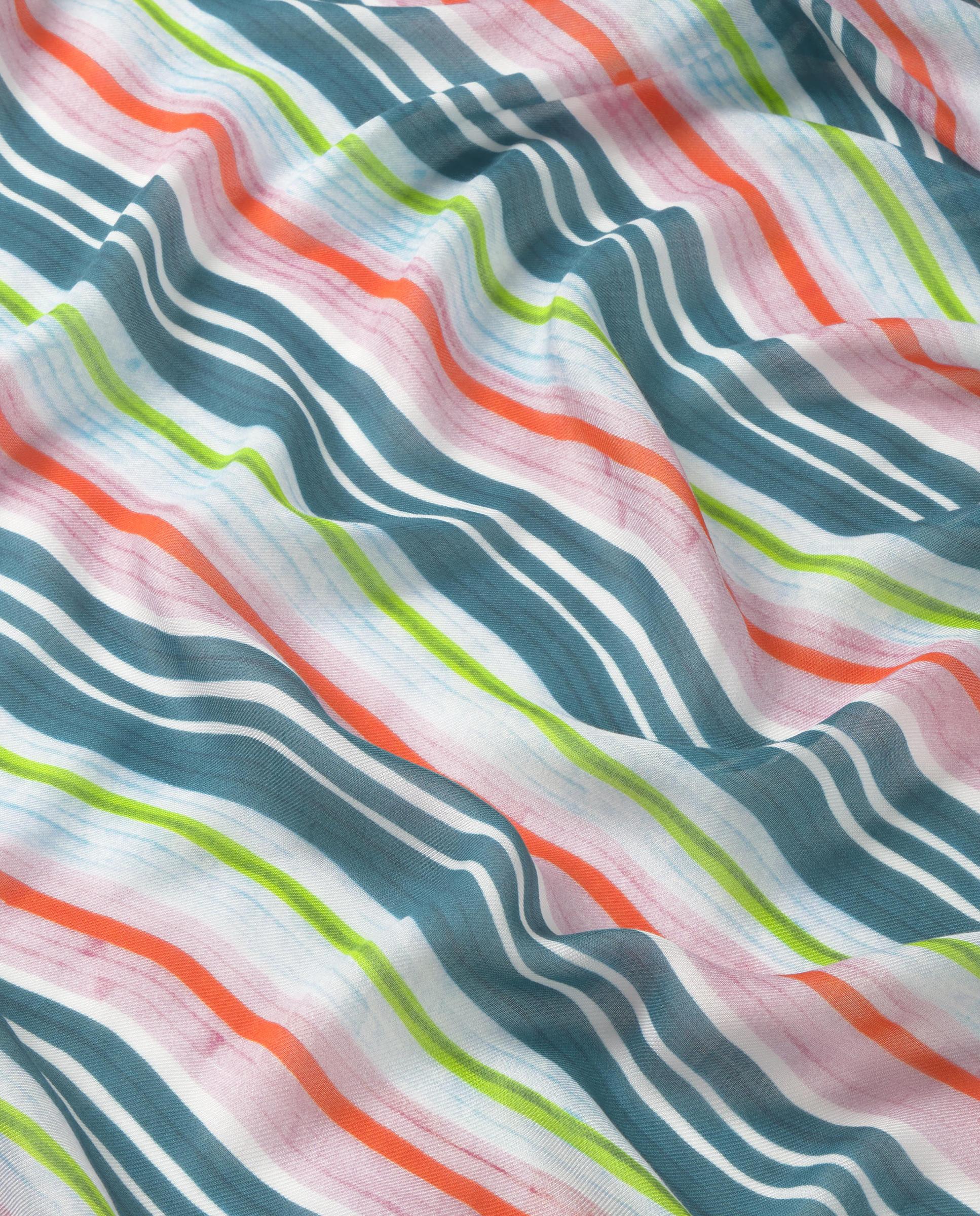 Pareo Tous Stripes - Azul océano / Turquesa Azul océano / Turquesa-4