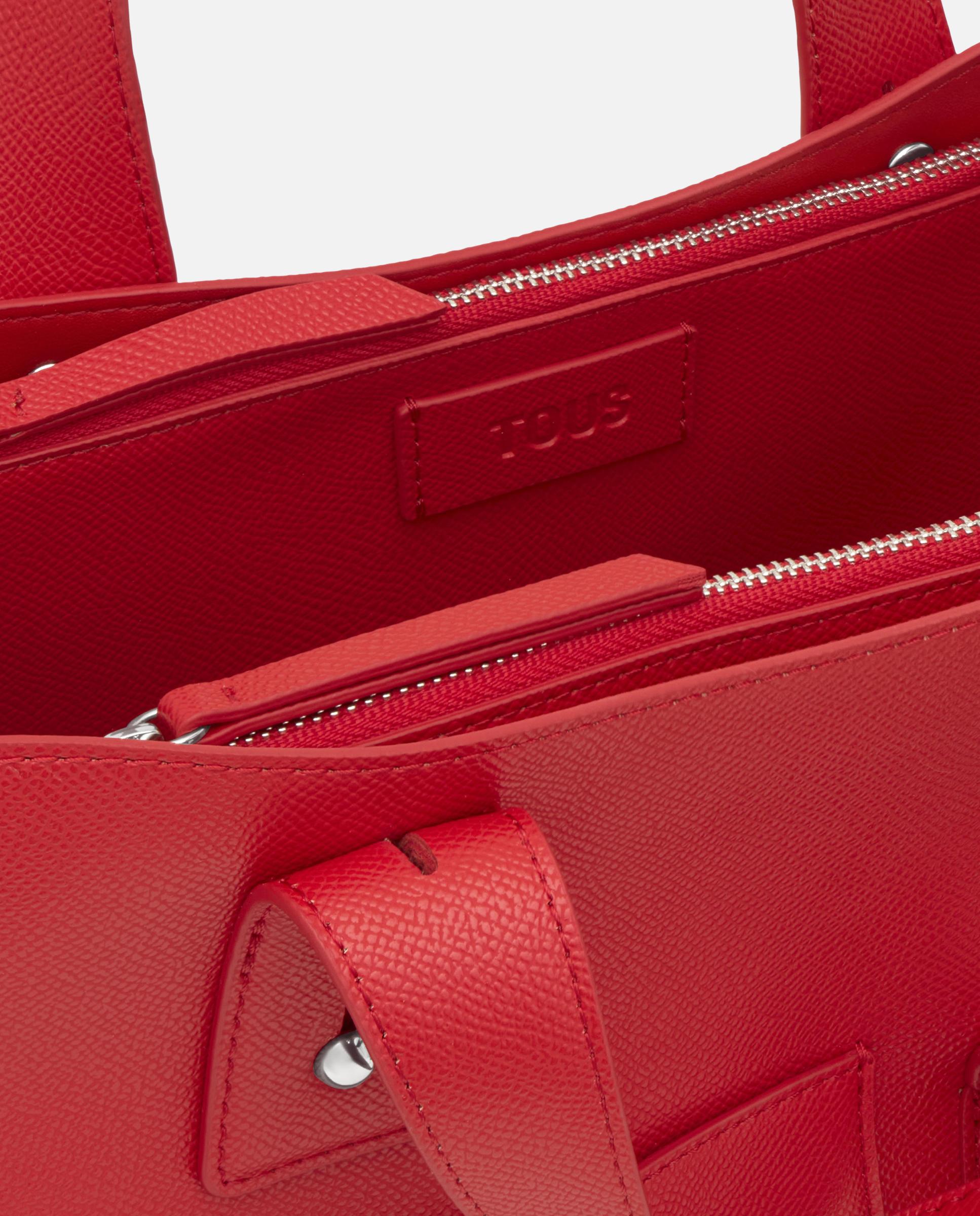 Bolso de mano de mujer city mediano tous back to basics - Rojo Rojo-6
