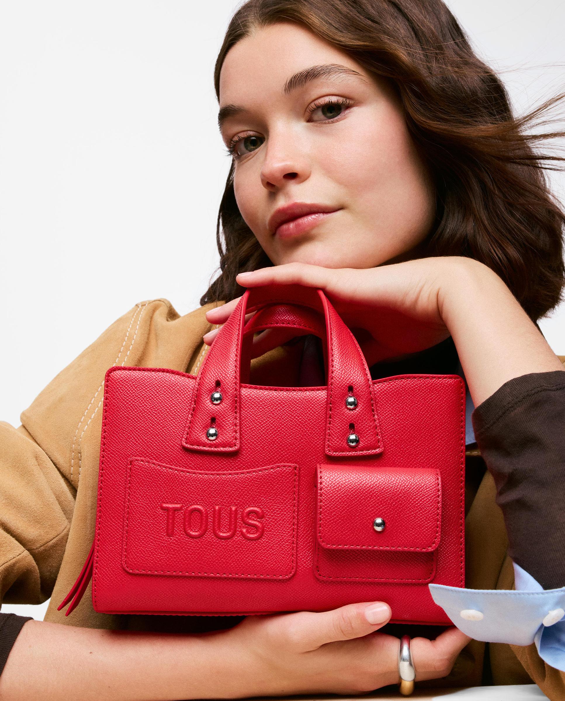 Bolso de mano tous back to basics pequeño transformable - Rojo Rojo-2