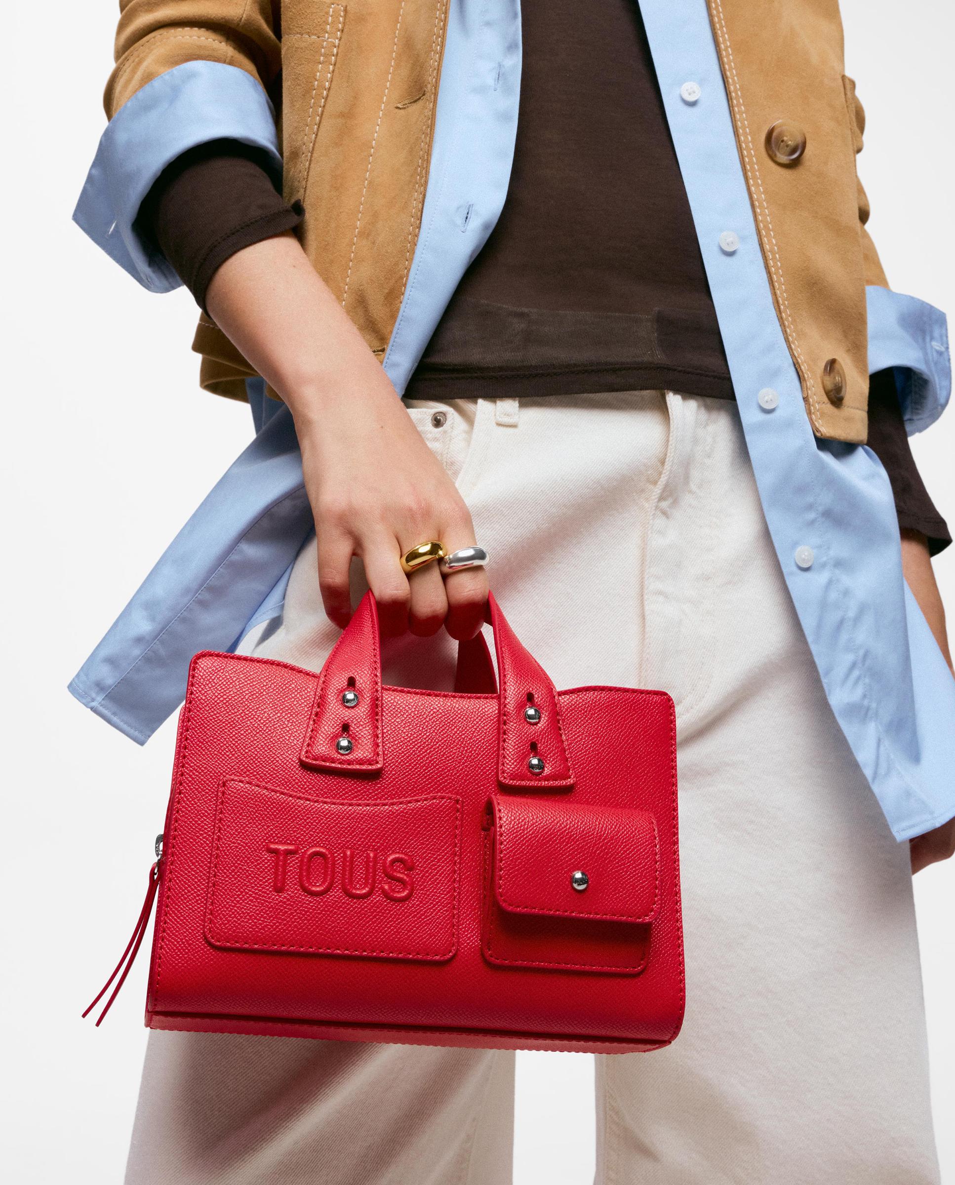 Bolso de mano tous back to basics pequeño transformable - Rojo Rojo-3