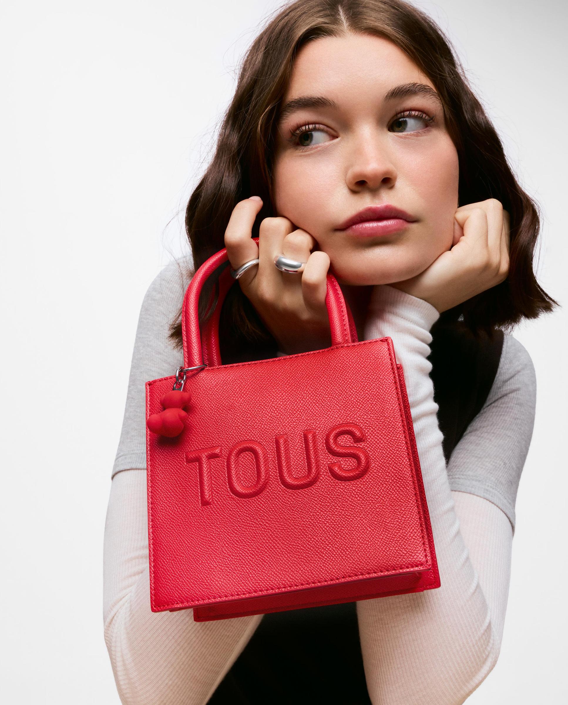 Bolso pequeño de mujer back to basics transformable - Tous - Rojo Rojo-2