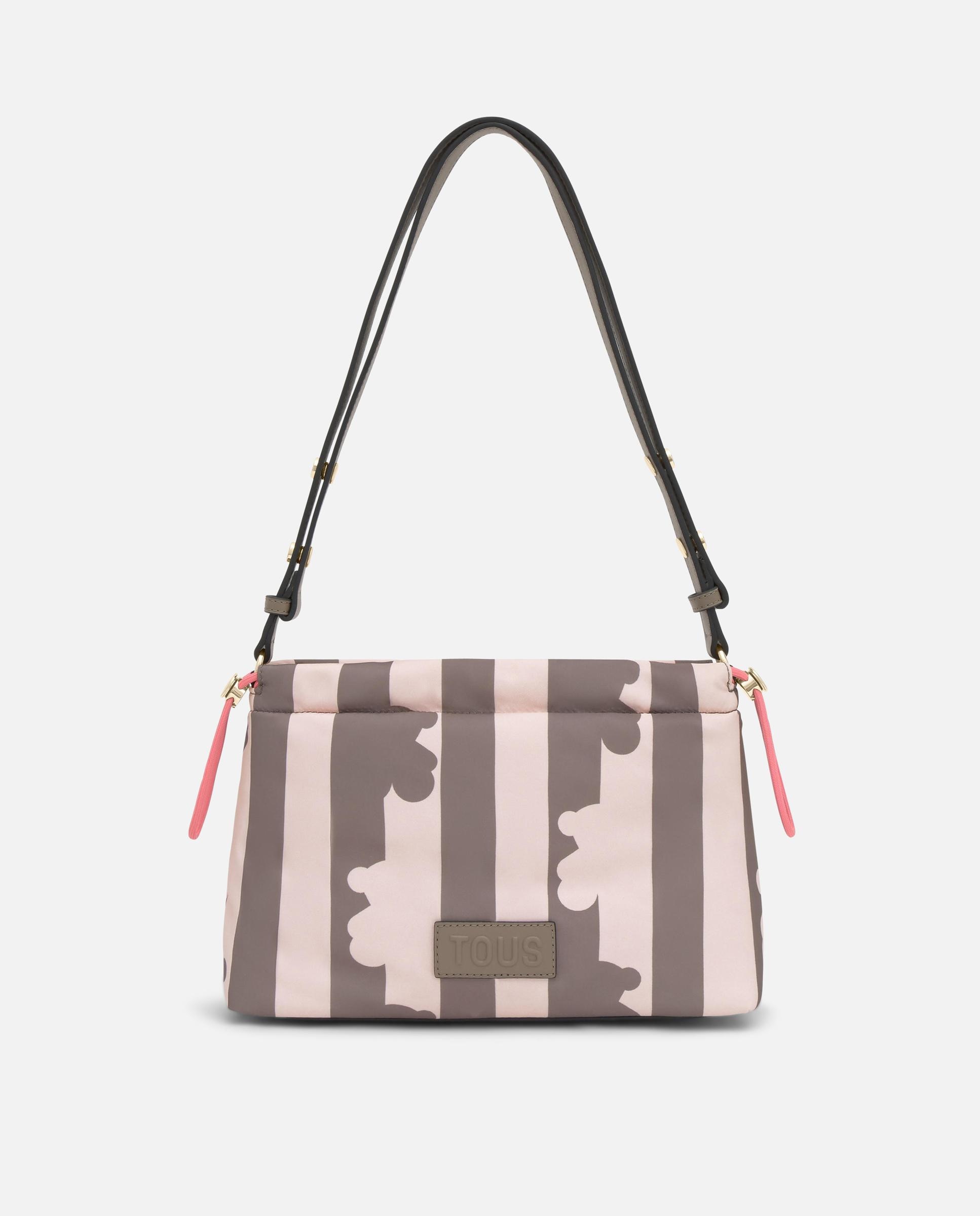 Bandolera mediana de mujer tous wonder pulls estampada - Marrón / Blanco roto Marrón / Blanco roto-1