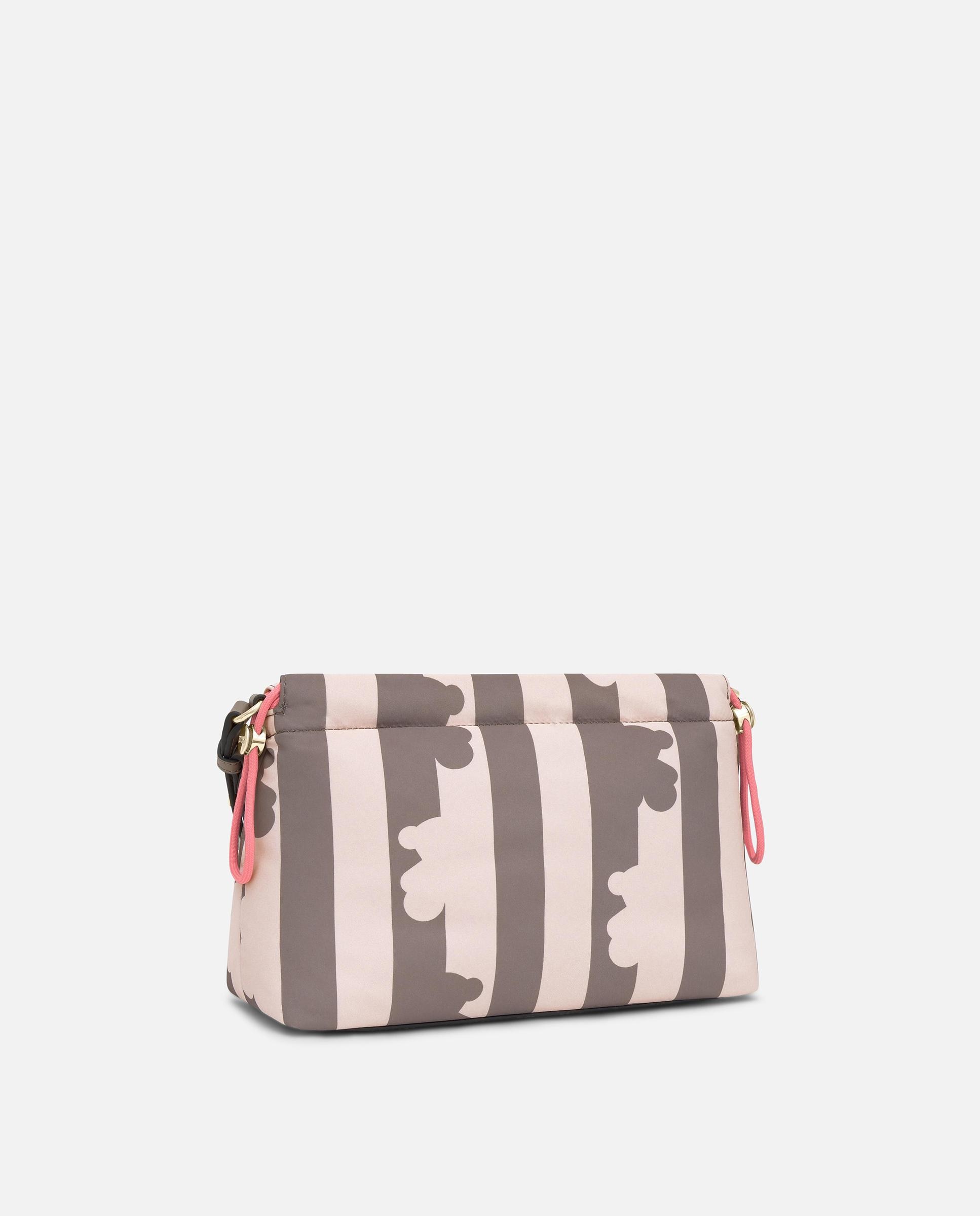 Bandolera mediana de mujer tous wonder pulls estampada - Marrón / Blanco roto Marrón / Blanco roto-6