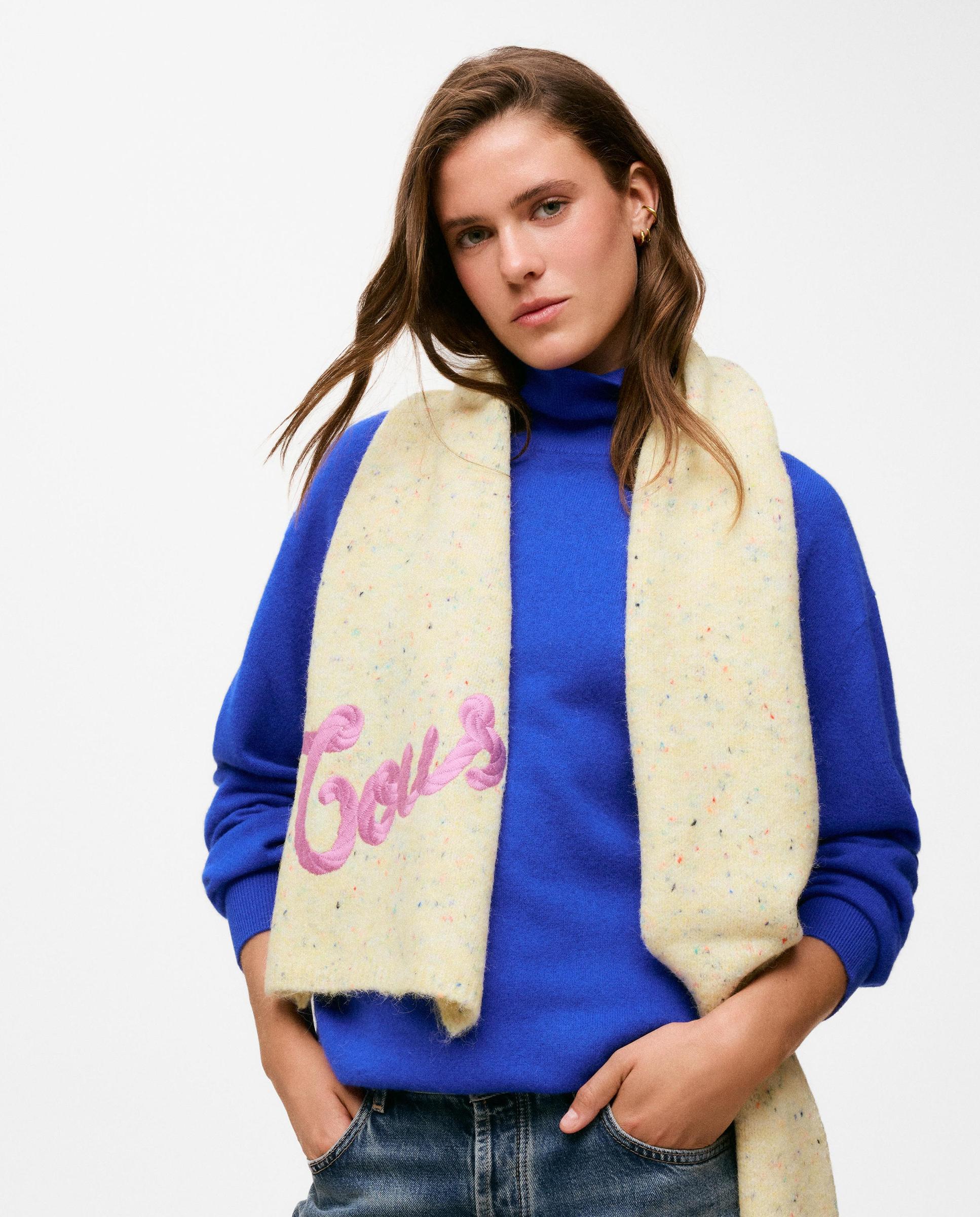 Bufanda de mujer de punto tous monogran - Amarillo Amarillo-2