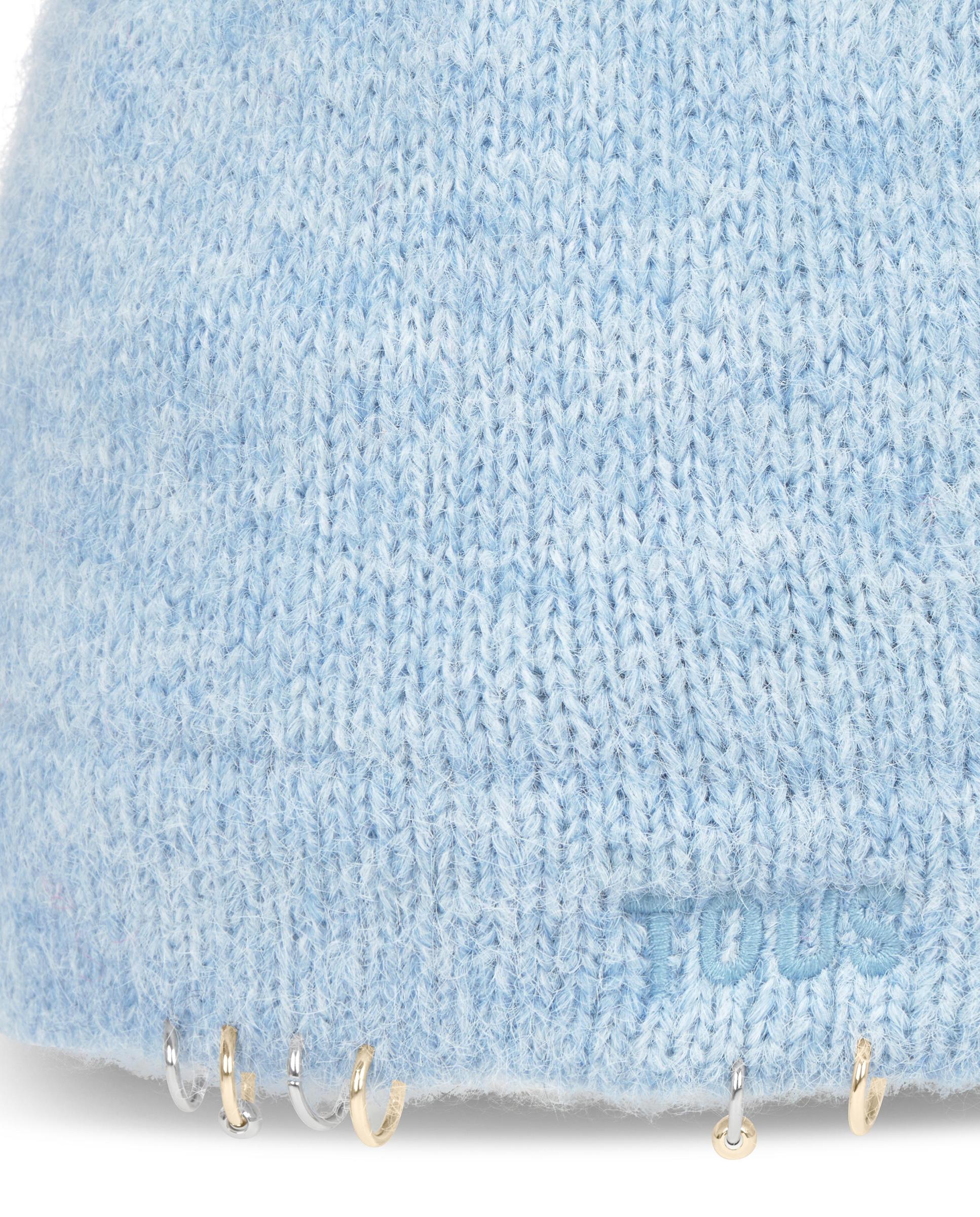 Gorro de mujer de punto tous earrings - Azul claro Azul claro-3