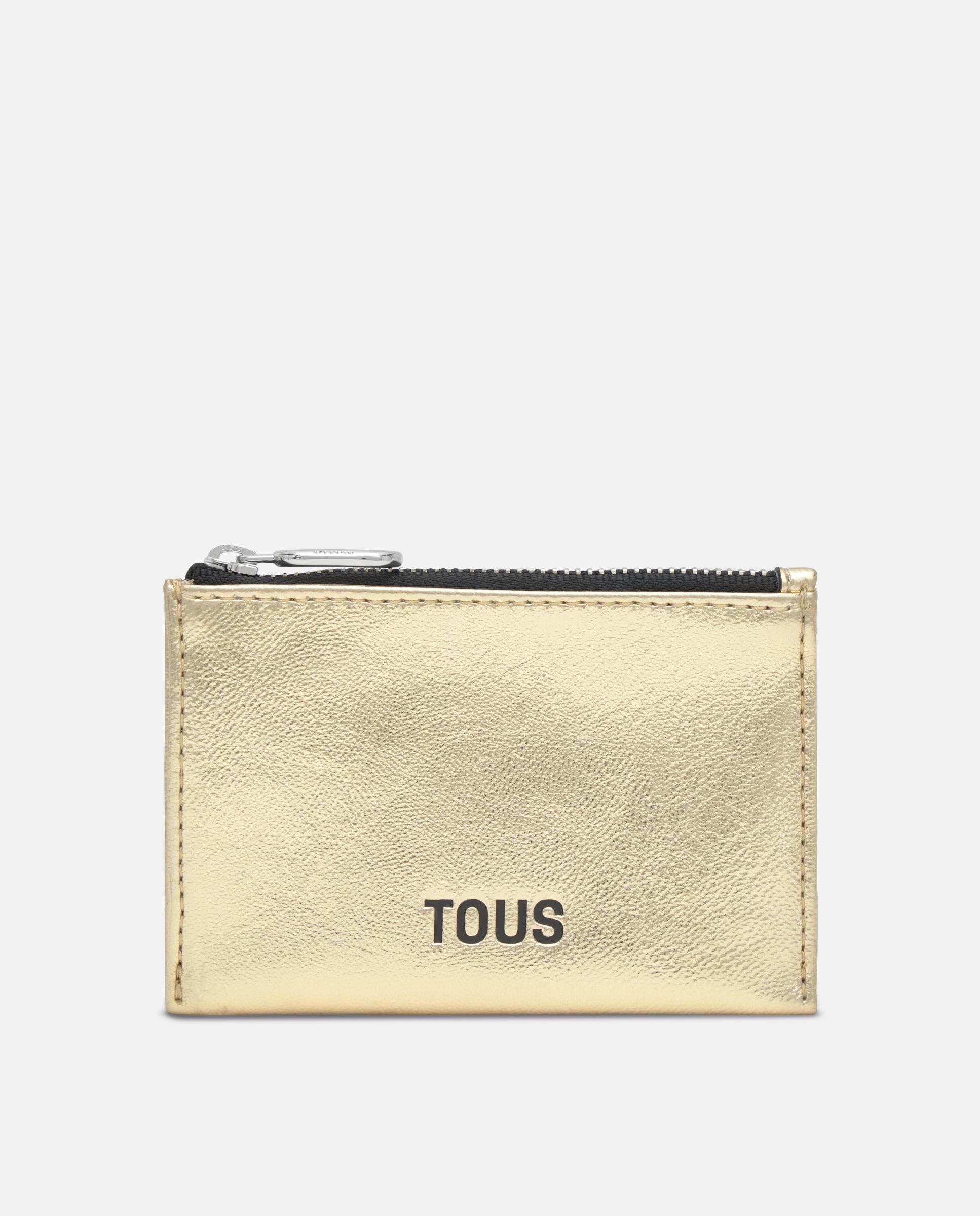 Tarjetero de mujer con monedero new dorp - Tous - Dorado Dorado-1