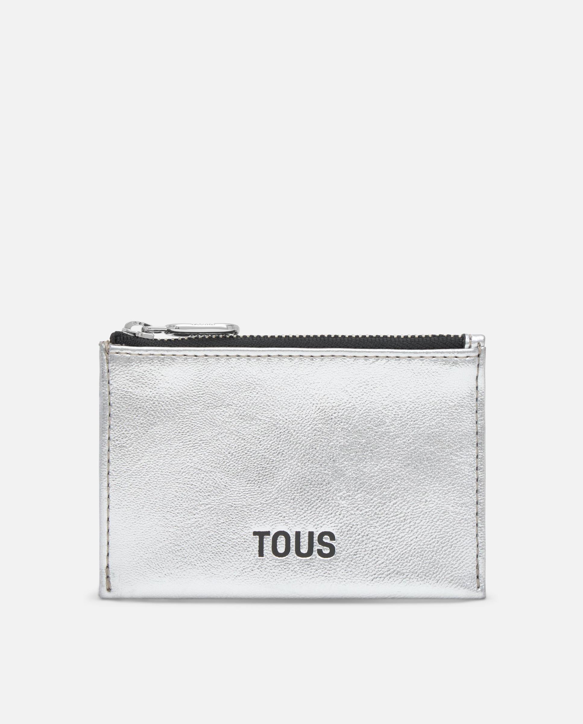 Imagen 0 de Tarjetero de mujer con monedero new dorp Plateado
