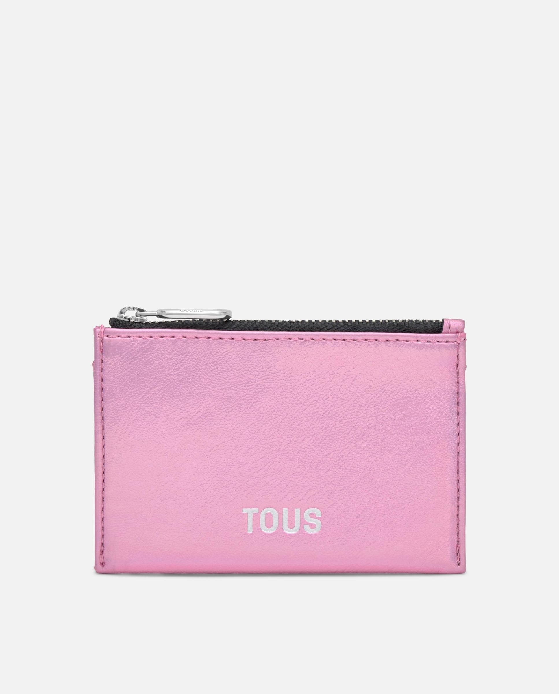 Tarjetero de mujer con monedero new dorp - Tous - Rosa Rosa-1