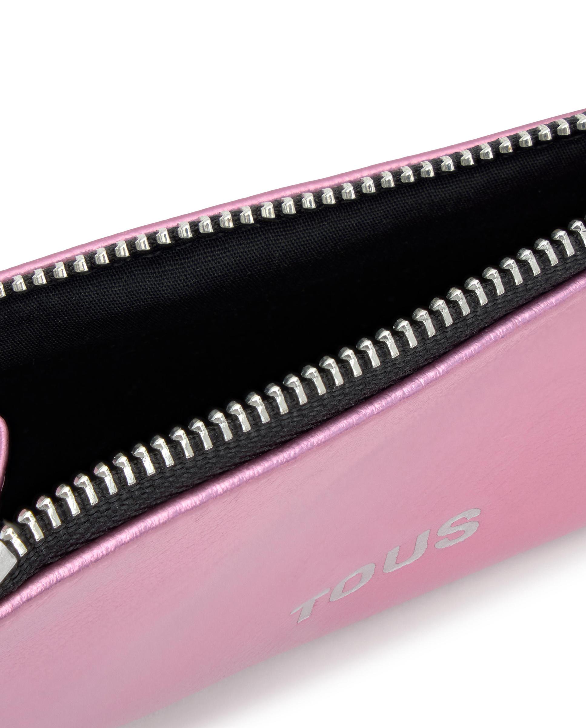 Tarjetero de mujer con monedero new dorp - Tous - Rosa Rosa-2