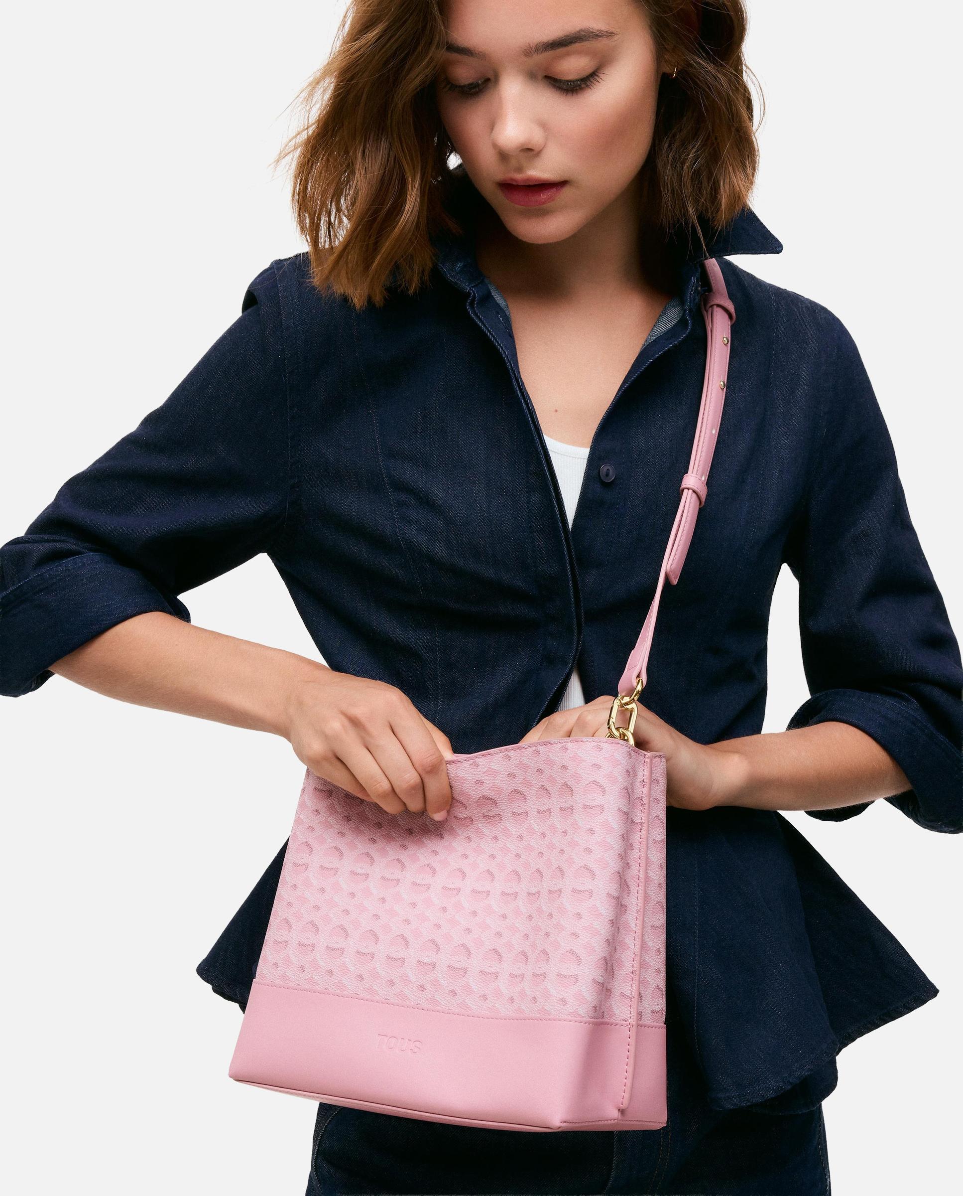 Bolso de hombro de mujer tous infinity bombonera mediana - Rosa pastel Rosa pastel-4