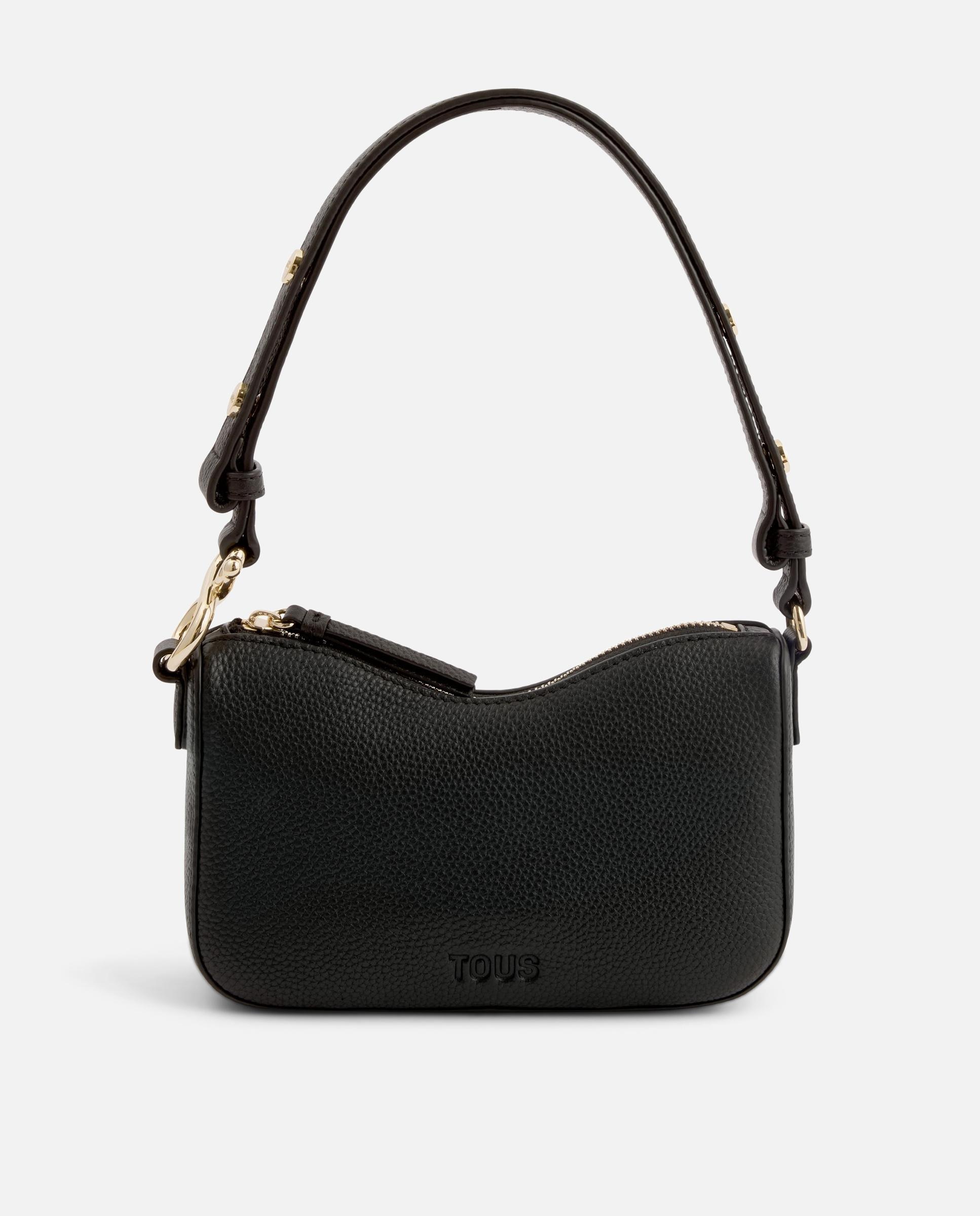 Bolso de hombro de mujer de piel tous infinity - Negro Negro-1