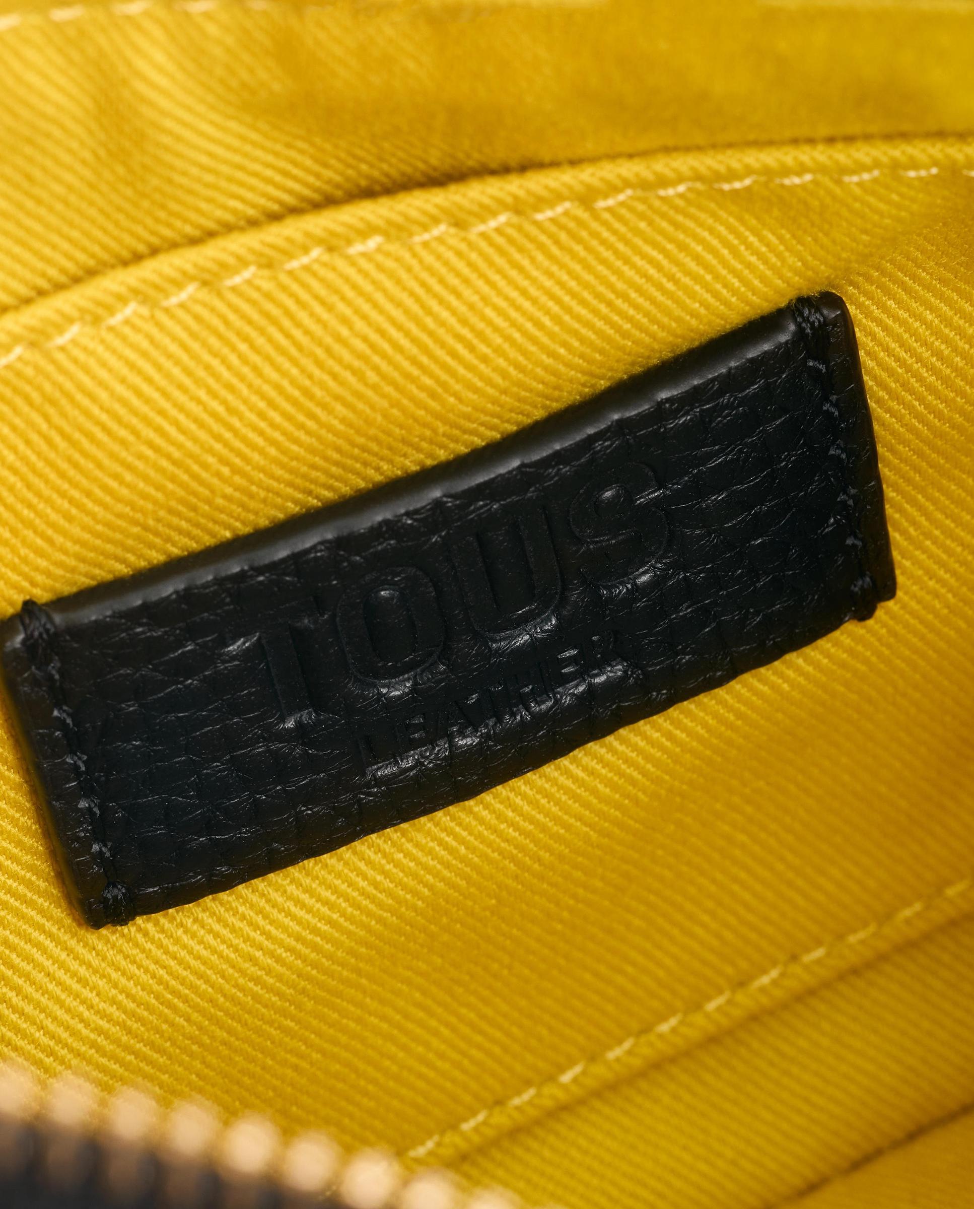 Bolso de hombro de mujer de piel tous infinity - Negro Negro-3