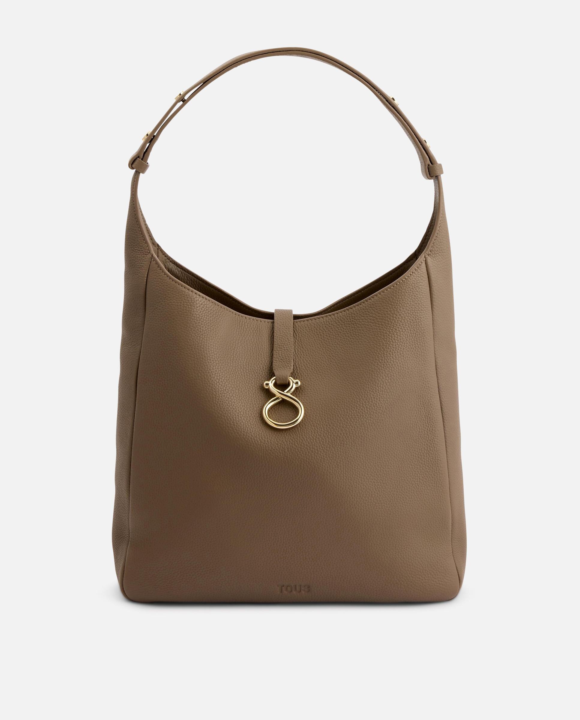 Bolso de hombro de mujer tipo saca de piel tous infinity - Topo Topo-1