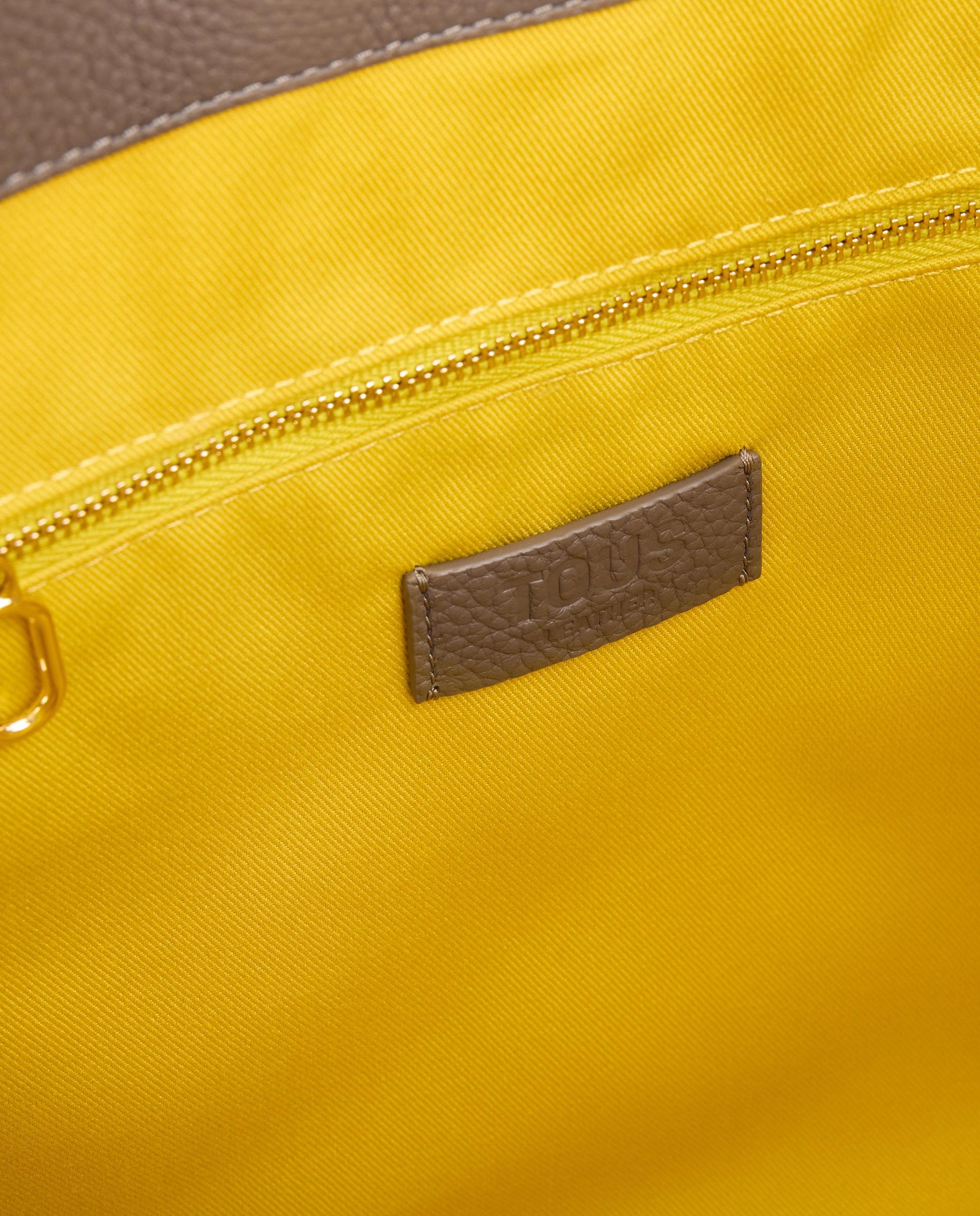 Bolso de hombro de mujer tipo saca de piel tous infinity - Topo Topo-4