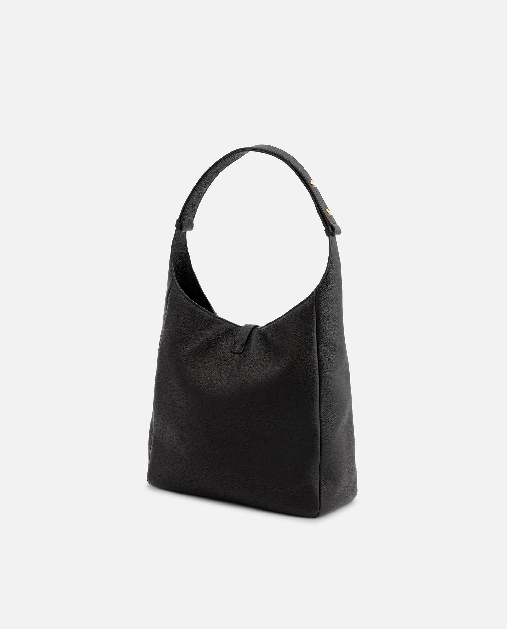 Bolso de hombro de mujer tipo saca de piel tous infinity - Negro Negro-5