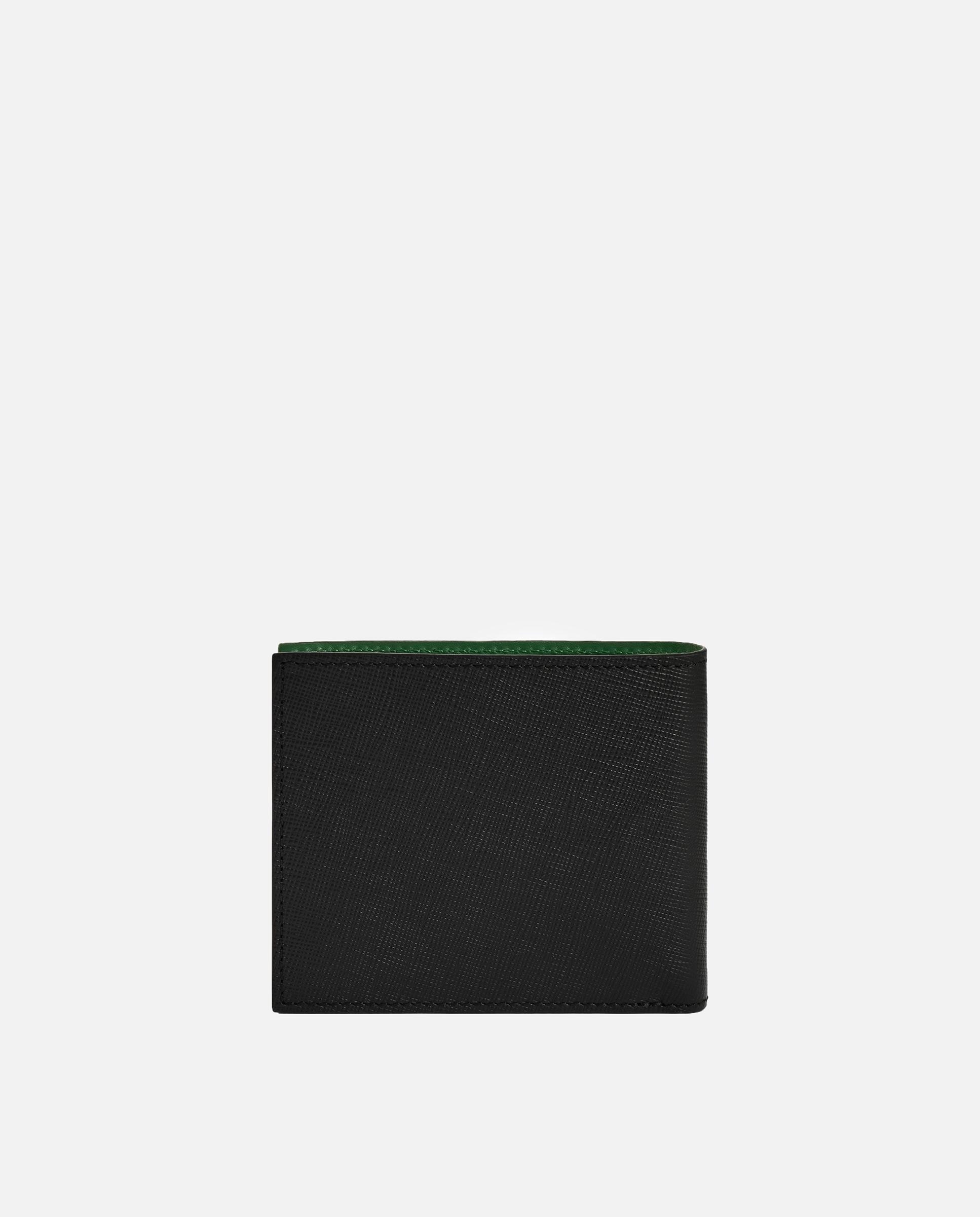 Billetera mediana de hombre de piel tous man - Negro / Verde Negro / Verde-3