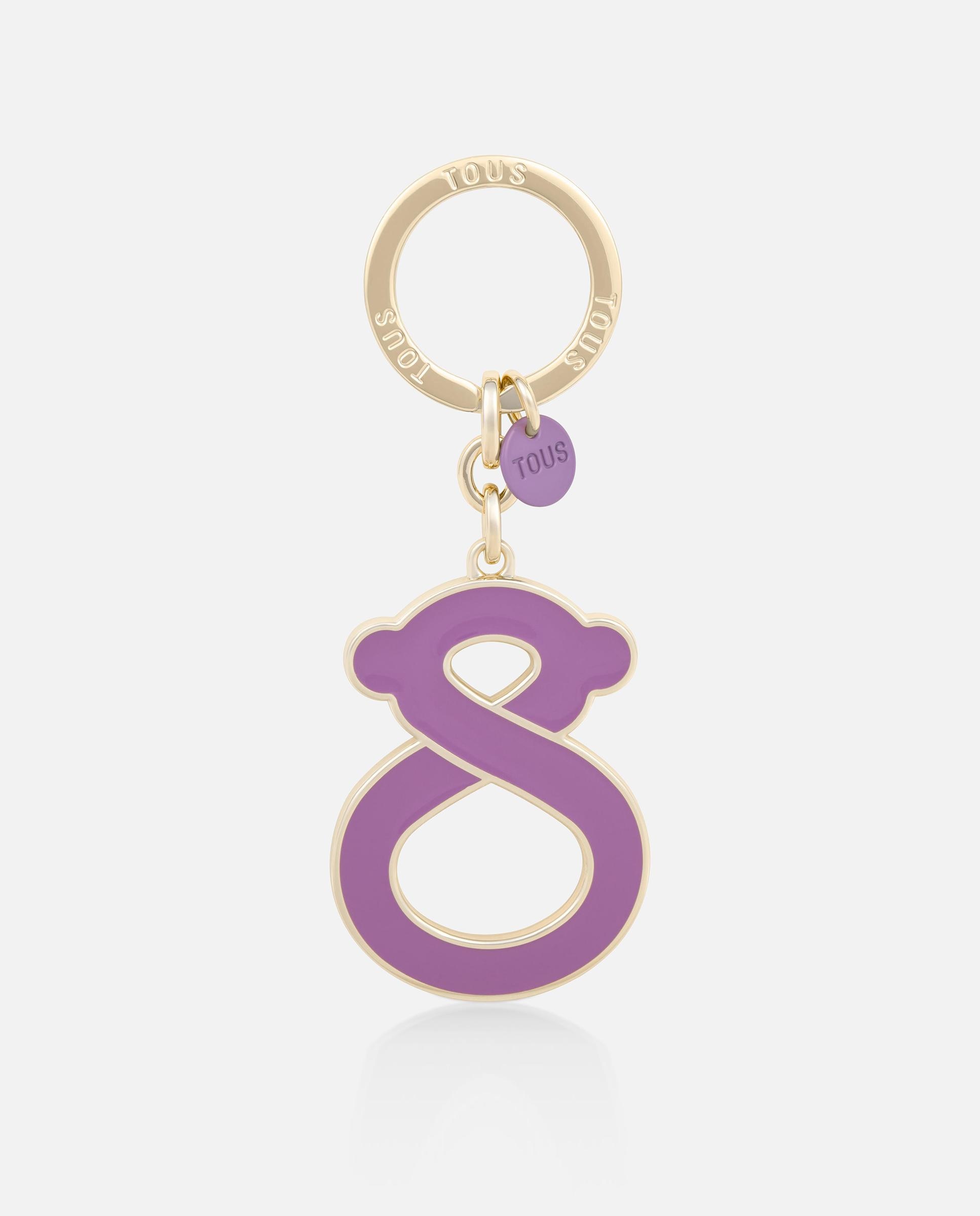 Llavero de mujer con oso y logo tous infinity - Lila Lila-1