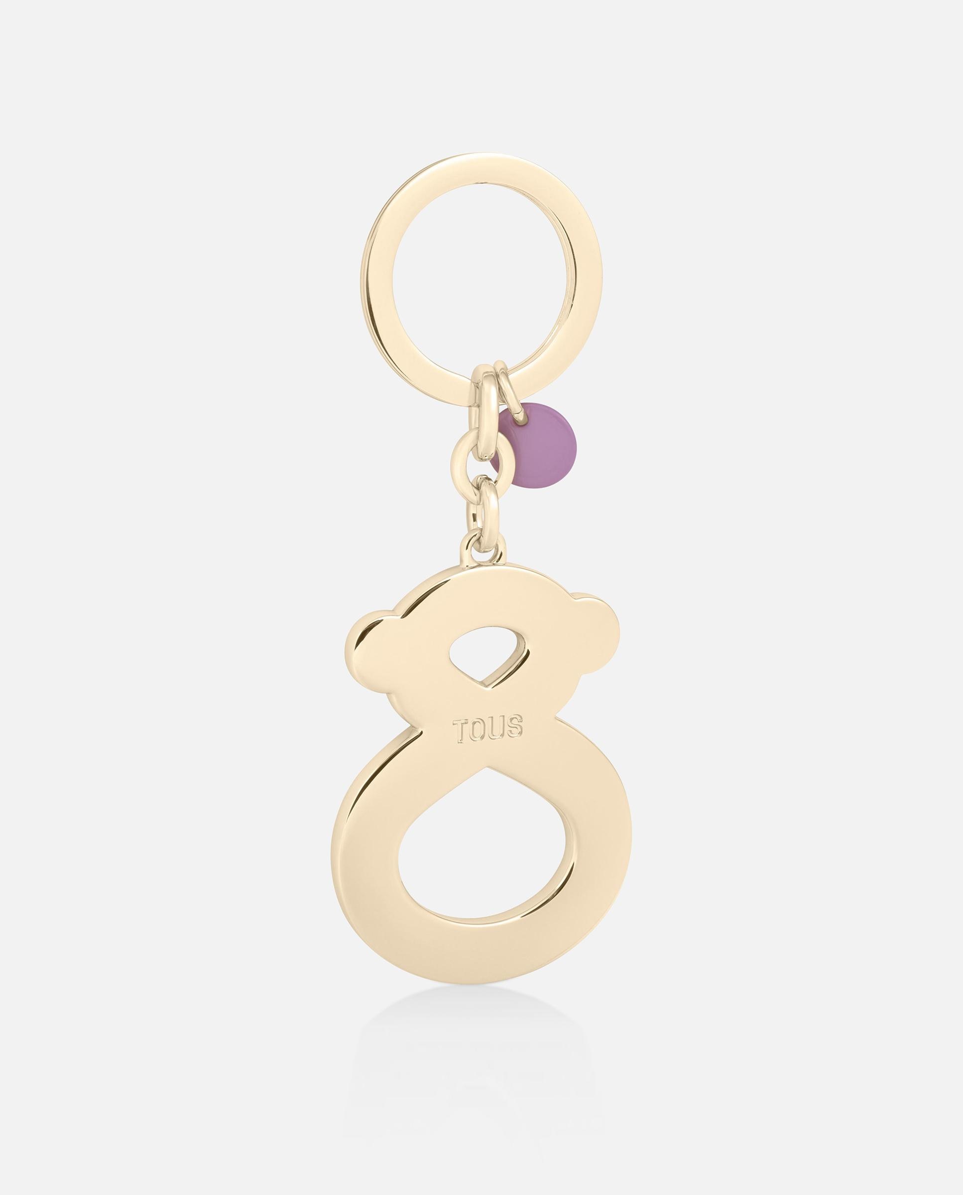 Llavero de mujer con oso y logo tous infinity - Lila Lila-3