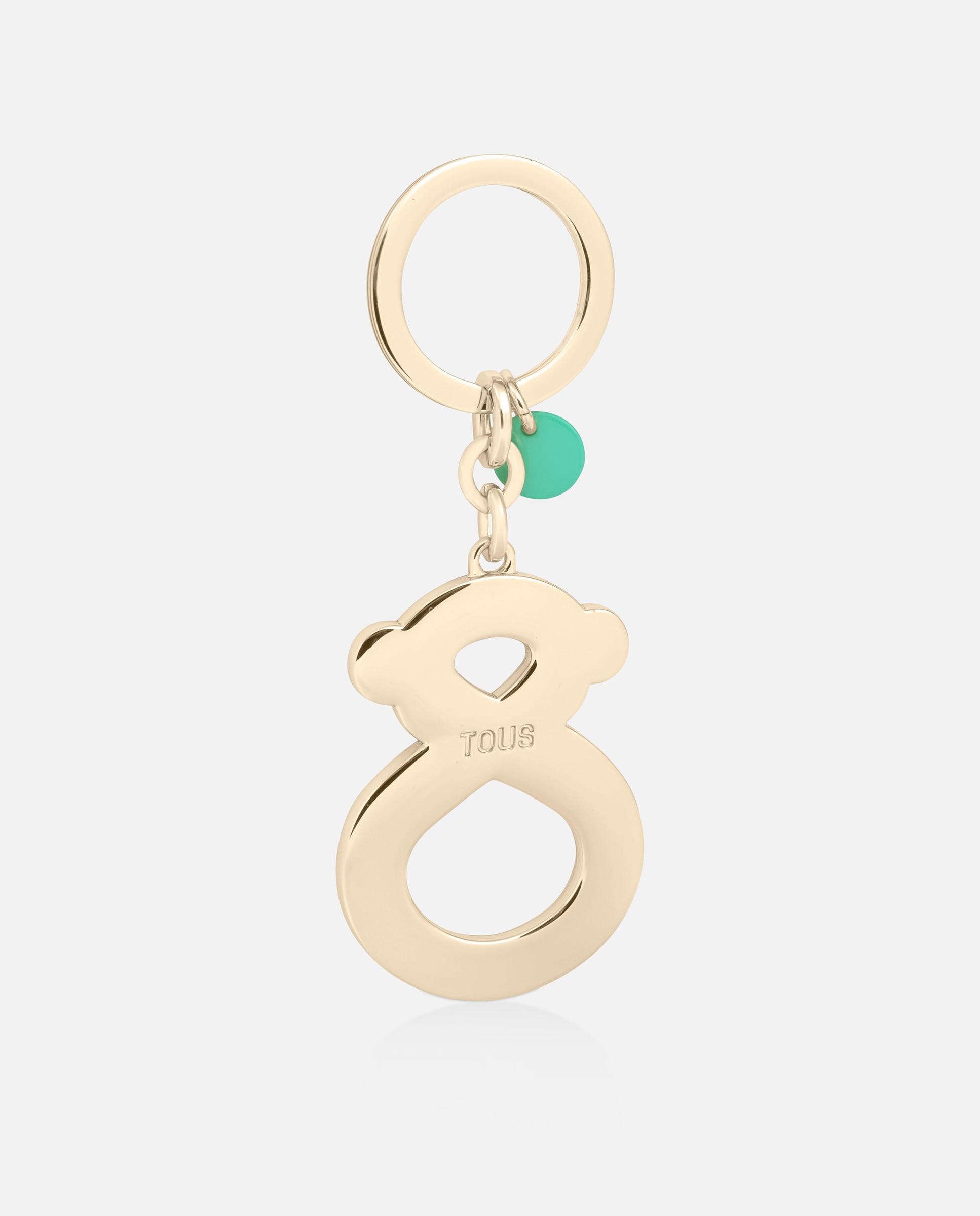 Llavero de mujer con oso y logo tous infinity - Verde azulado Verde azulado-3