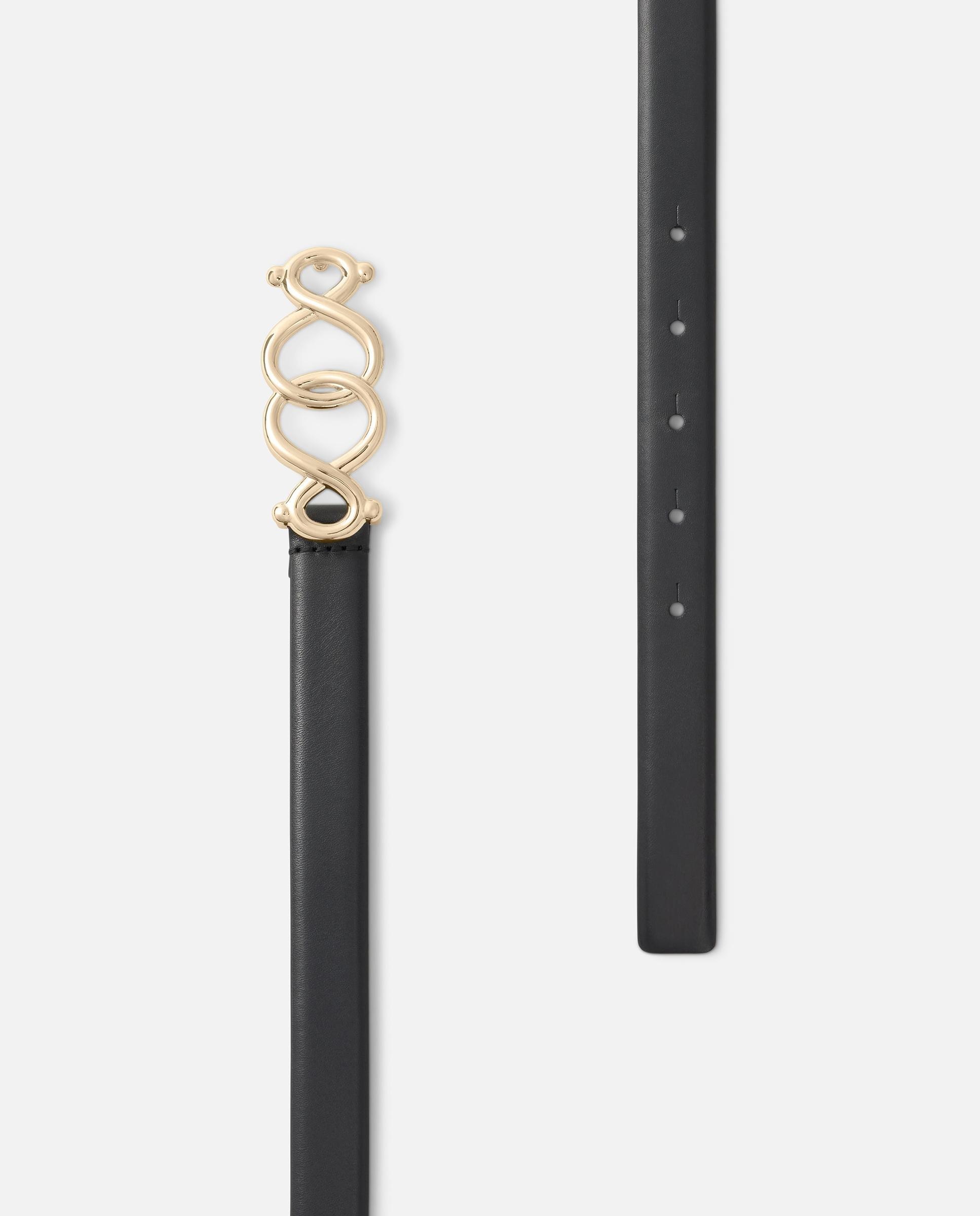 Cinturón de piel 100 cm tous infinity - Negro Negro-2